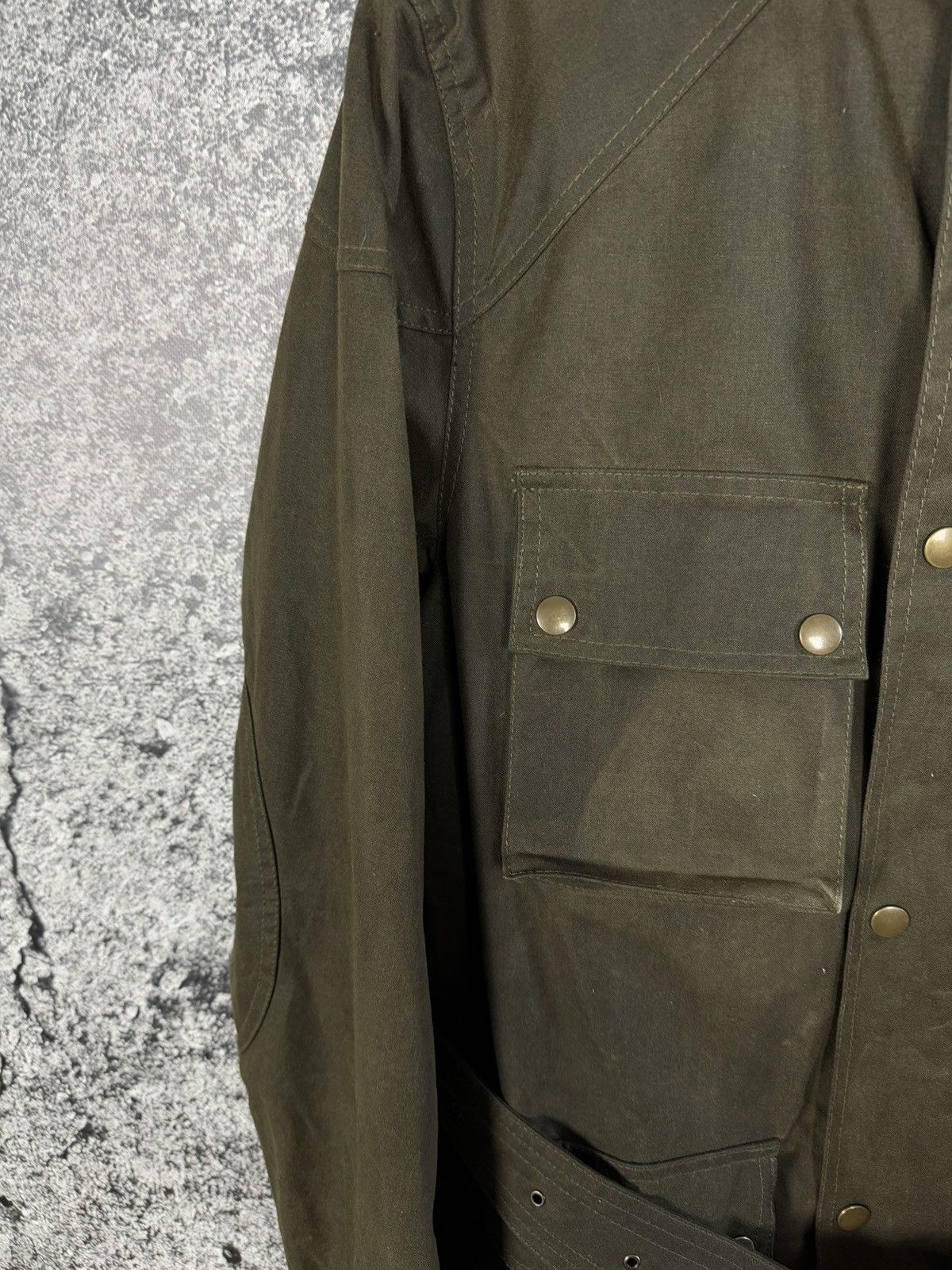 Belstaff Belstaff Waxed Jacket England Wax Biker Vintage Size 48 Size US M / EU 48-50 / 2 - 7 Thumbnail