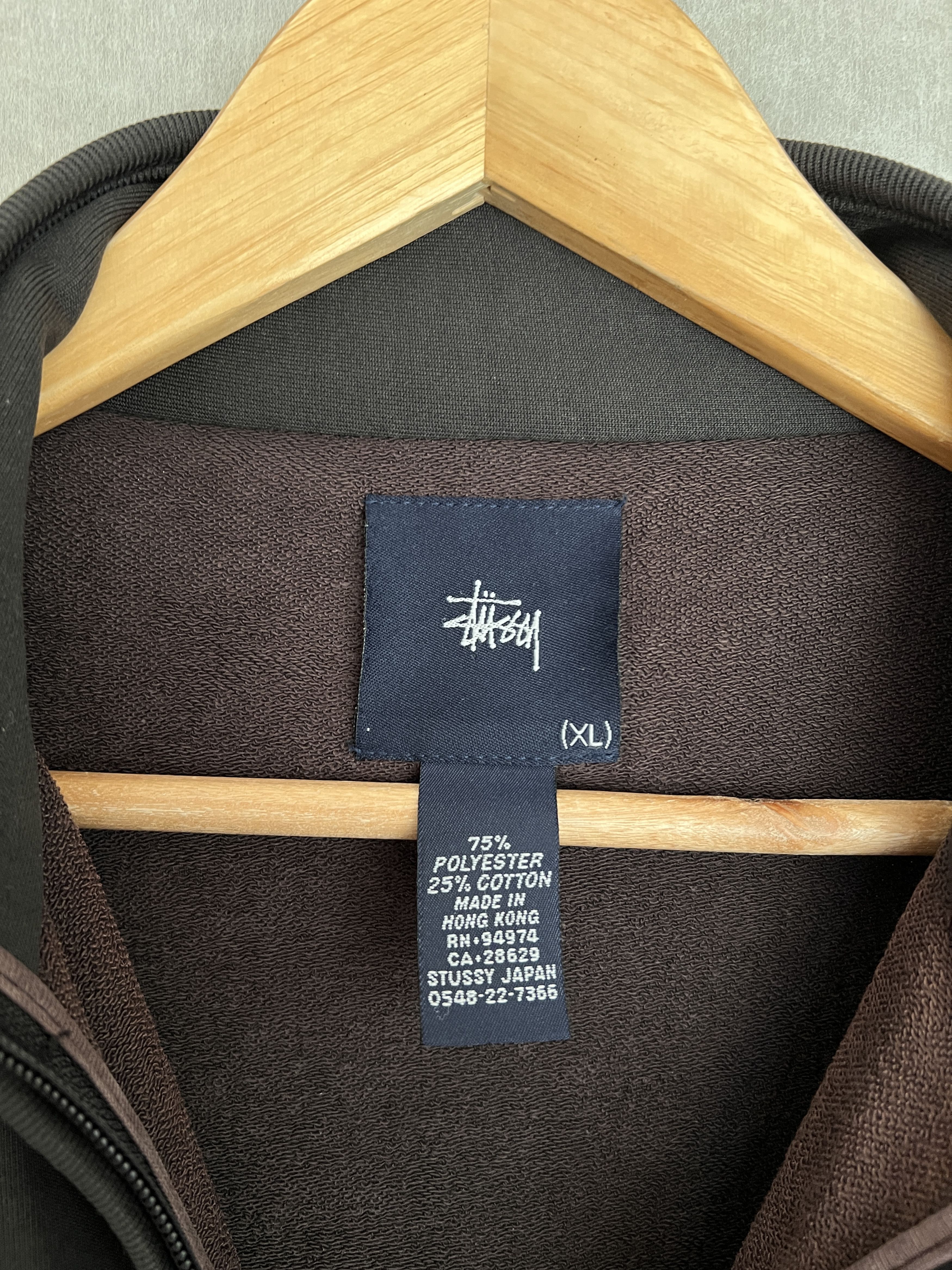 Stussy Rare! Stussy Rooster logo VTG 90s Track top jacket sunfaded Size US XL / EU 56 / 4 - 14 Thumbnail