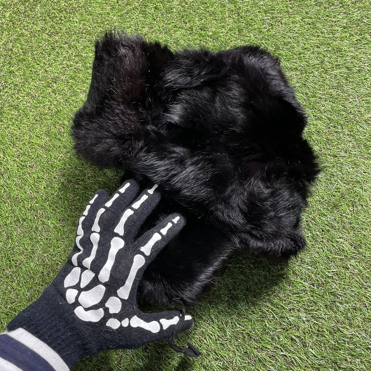 If Six Was Nine Vintage Y2K Furry Alt Fuzzy Beanie Ushanka Mohair Uzi Vert Size ONE SIZE - 2 Thumbnail