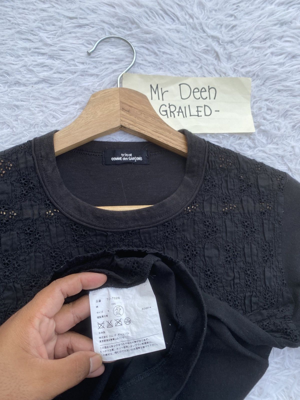 Comme des Garcons Rare tricot AD2014 CDG Comme Des Garcons Tshirt Size S / US 4 / IT 40 - 10 Thumbnail