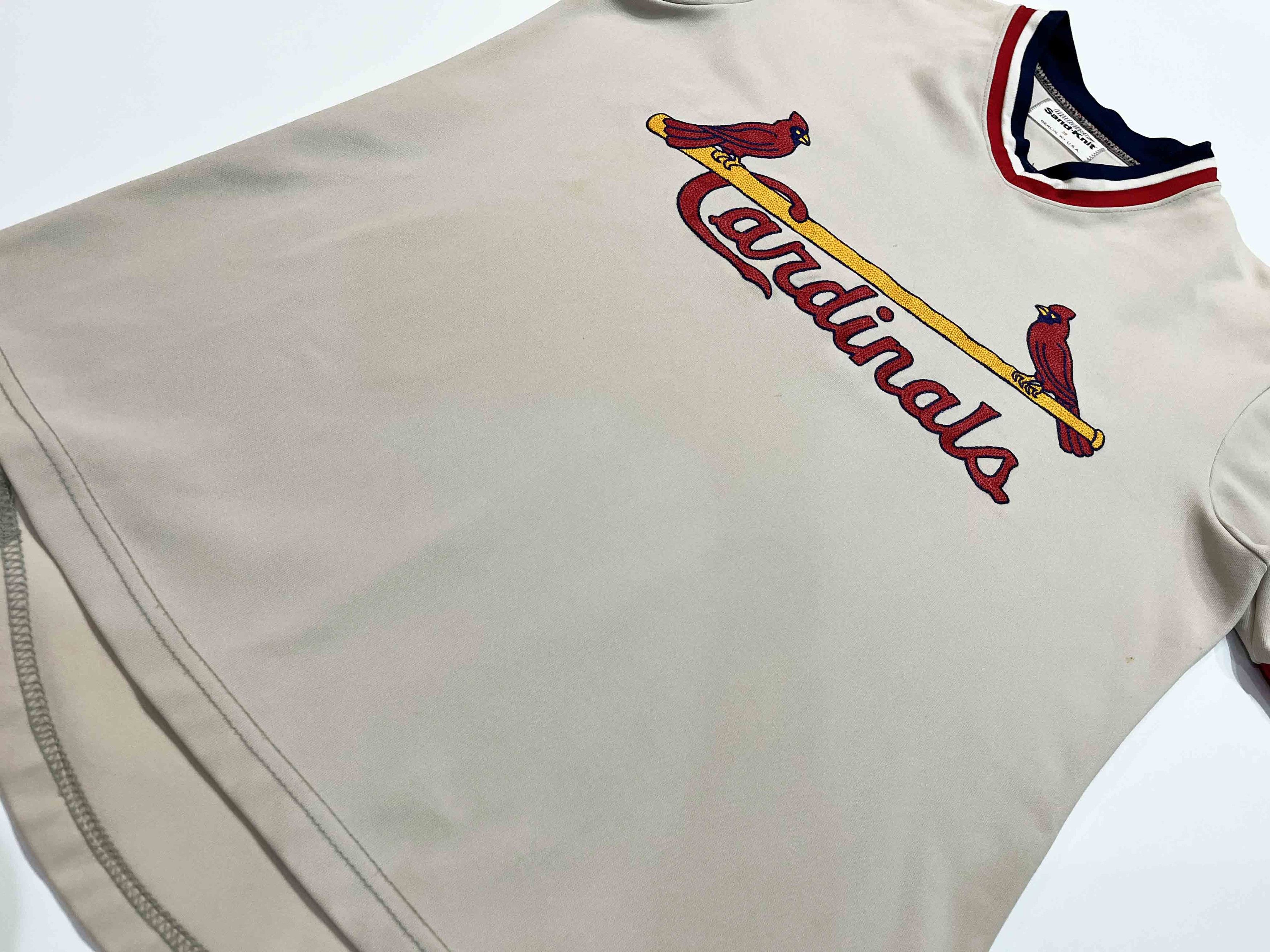 Vintage Vintage Sand Knit MLB St. Louis Cardinals Pullover Jersey Size US M / EU 48-50 / 2 - 5 Thumbnail
