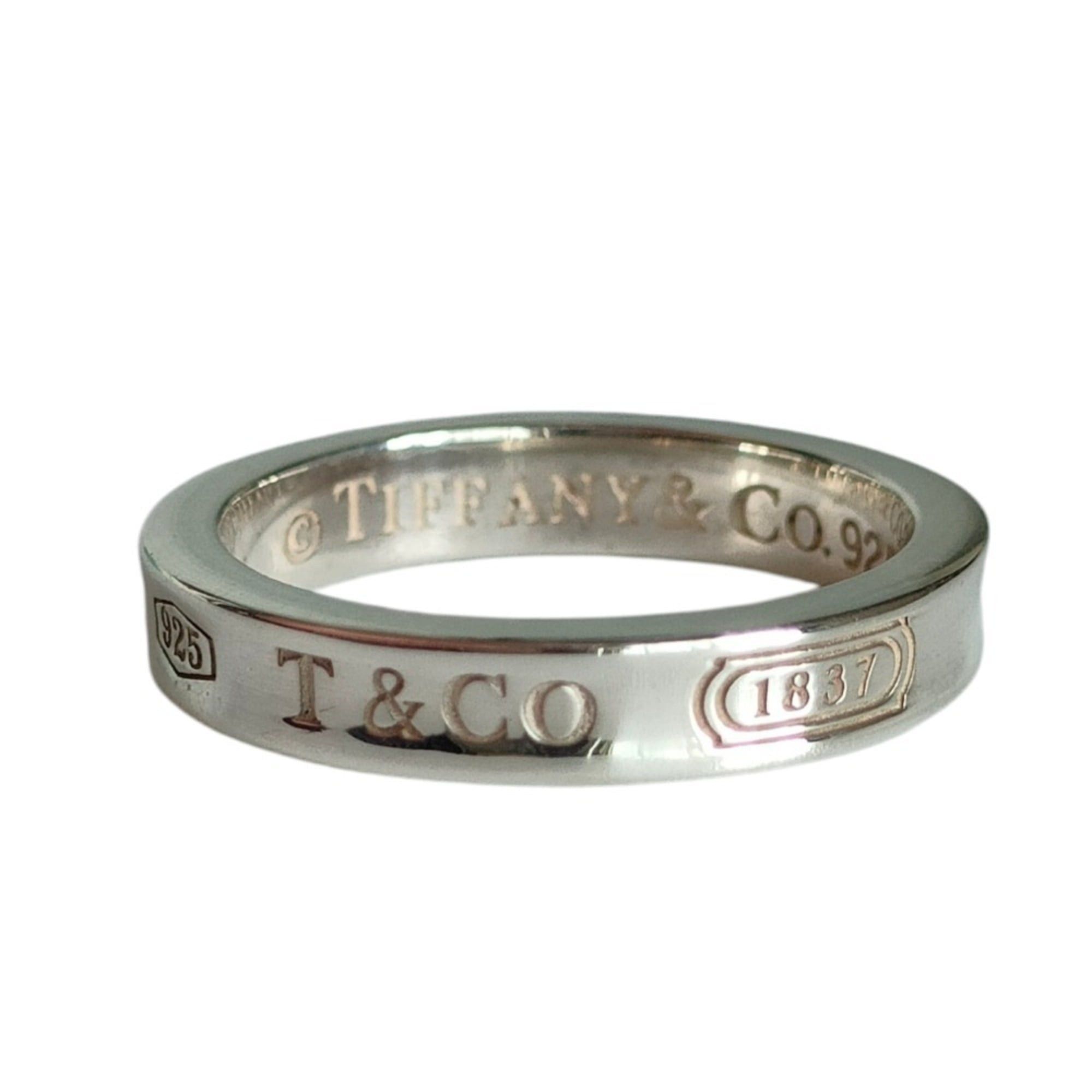 Tiffany & Co. TIFFANY&Co. Tiffany 1837 925 Narrow Ring, Silver, Women's with Box. Size ONE SIZE - 1 Thumbnail