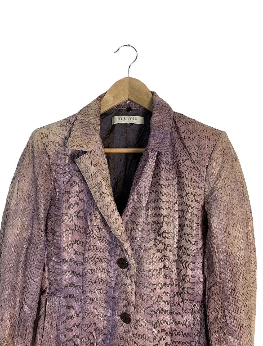 Miu Miu Miu Miu Snake Skin Women Jacket Size S / US 4 / IT 40 - 4 Thumbnail