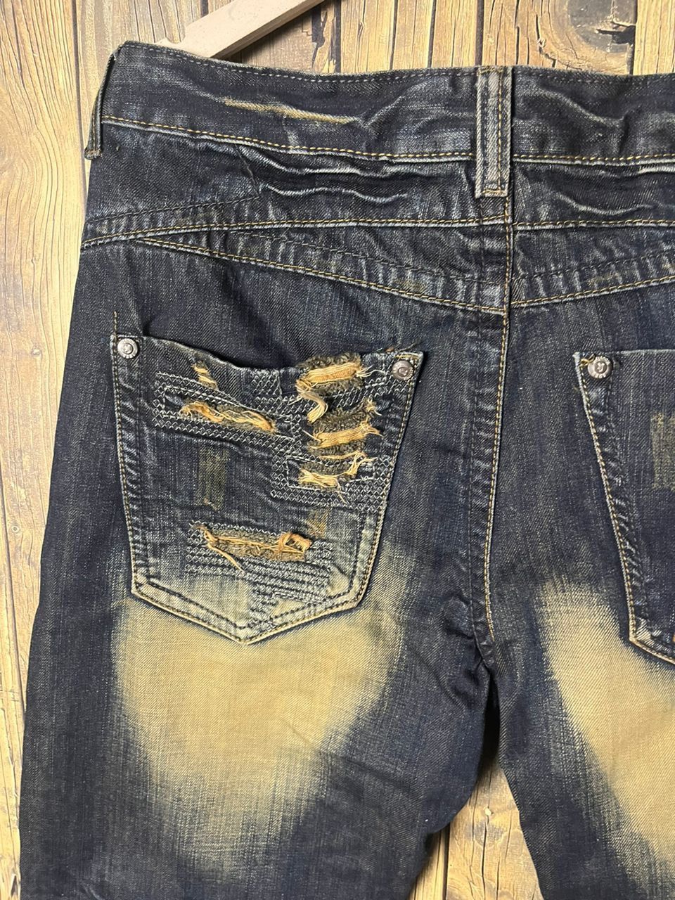 Japanese Brand × Vintage Vintage TSL Japan Distressed Jeans Kapital Numbernine Style Size US 36 / EU 52 - 5 Thumbnail