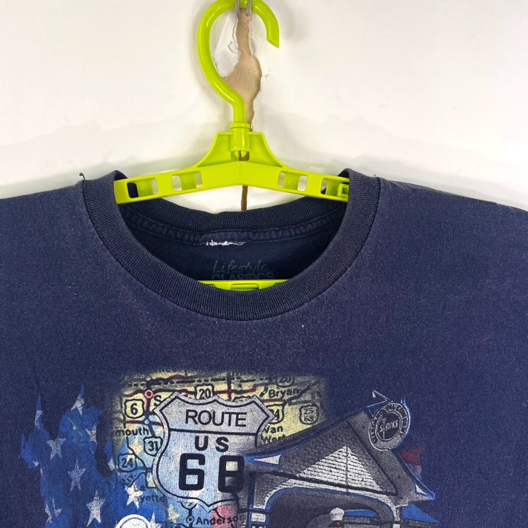 Vintage VINTAGE Route 66 American Mussel Hot Rod T Shirt Mens 2XL Blue Short Sleeve Cars Mens Size US XXL / EU 58 / 5 - 3 Thumbnail
