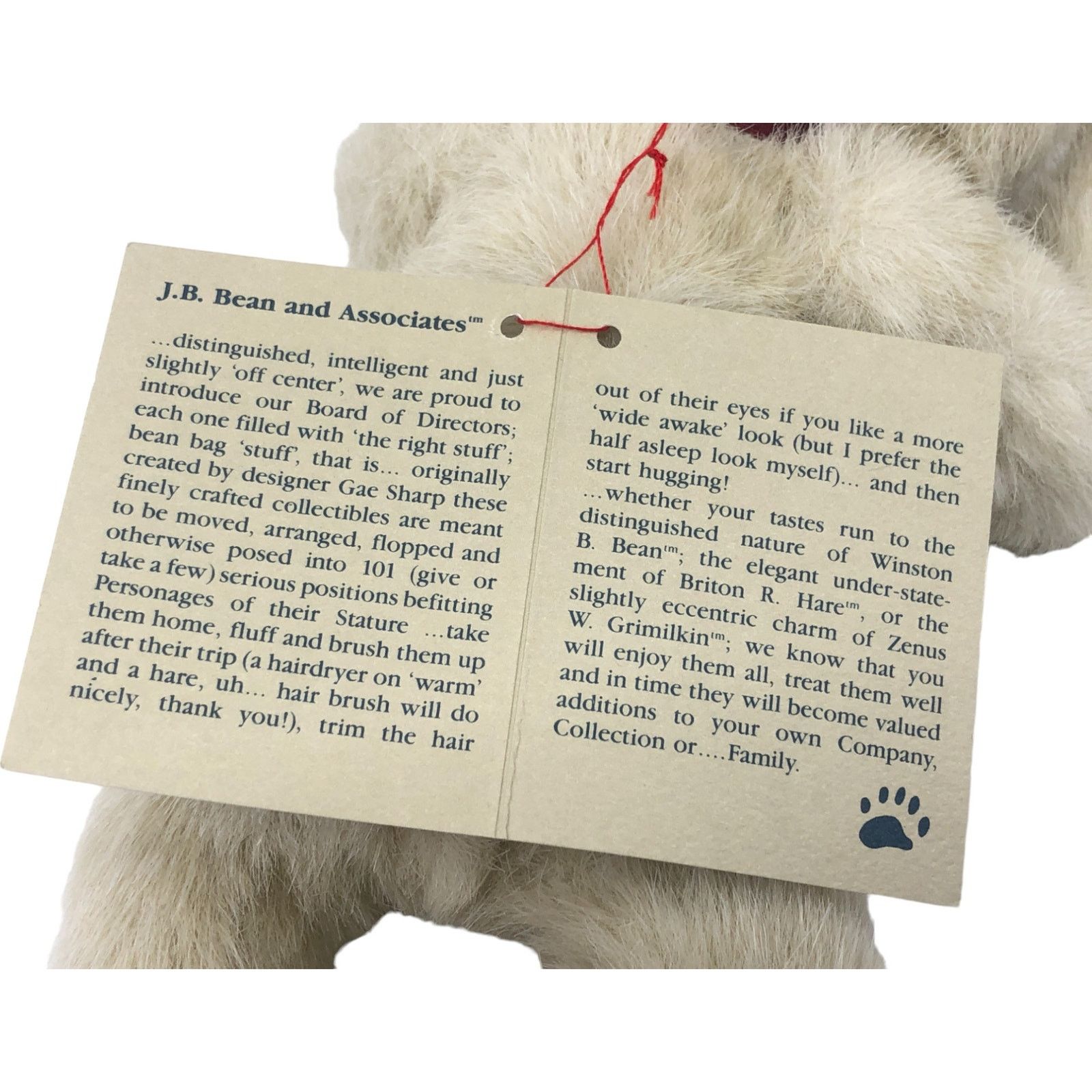 Vintage The Boyds Collection 1993 Bear Stuffed Animal *w/ Tags* Size ONE SIZE - 7 Thumbnail