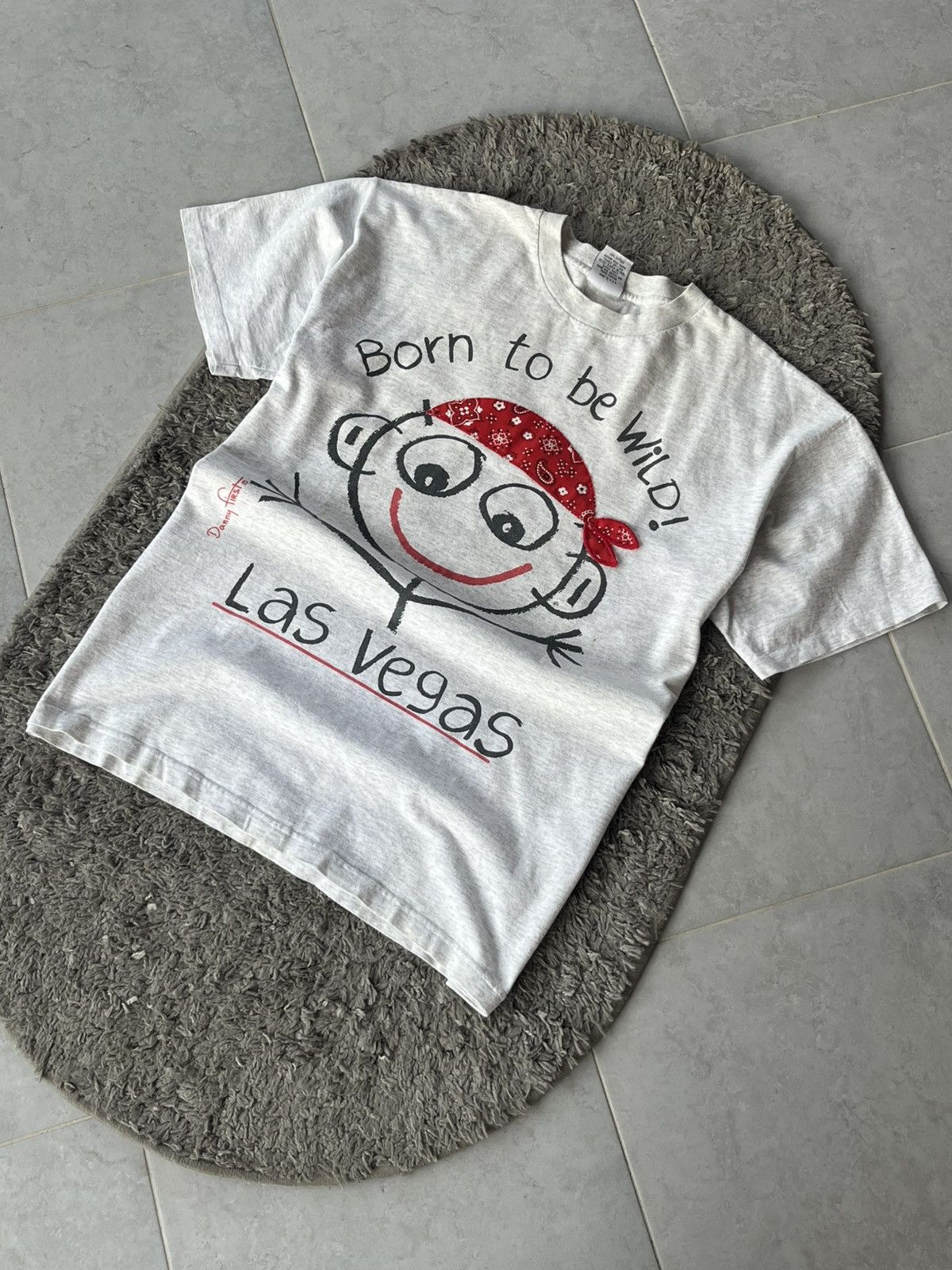 Vintage Vintage “Born to Be Wild” Las Vegas Graphic T-Shirt Y2K Size US XL / EU 56 / 4 - 2 Thumbnail