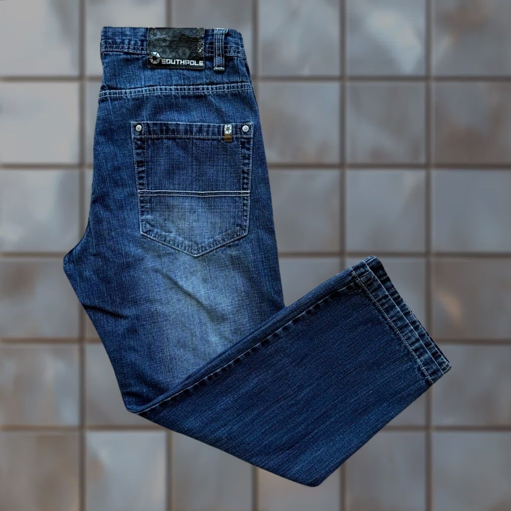 Southpole VINTAGE Southpole Jeans 34 Blue Y2K Baggy Denim Skater Punk Streetwear USA Western Mens 34 Jeans Size US 34 / EU 50 - 1 Thumbnail