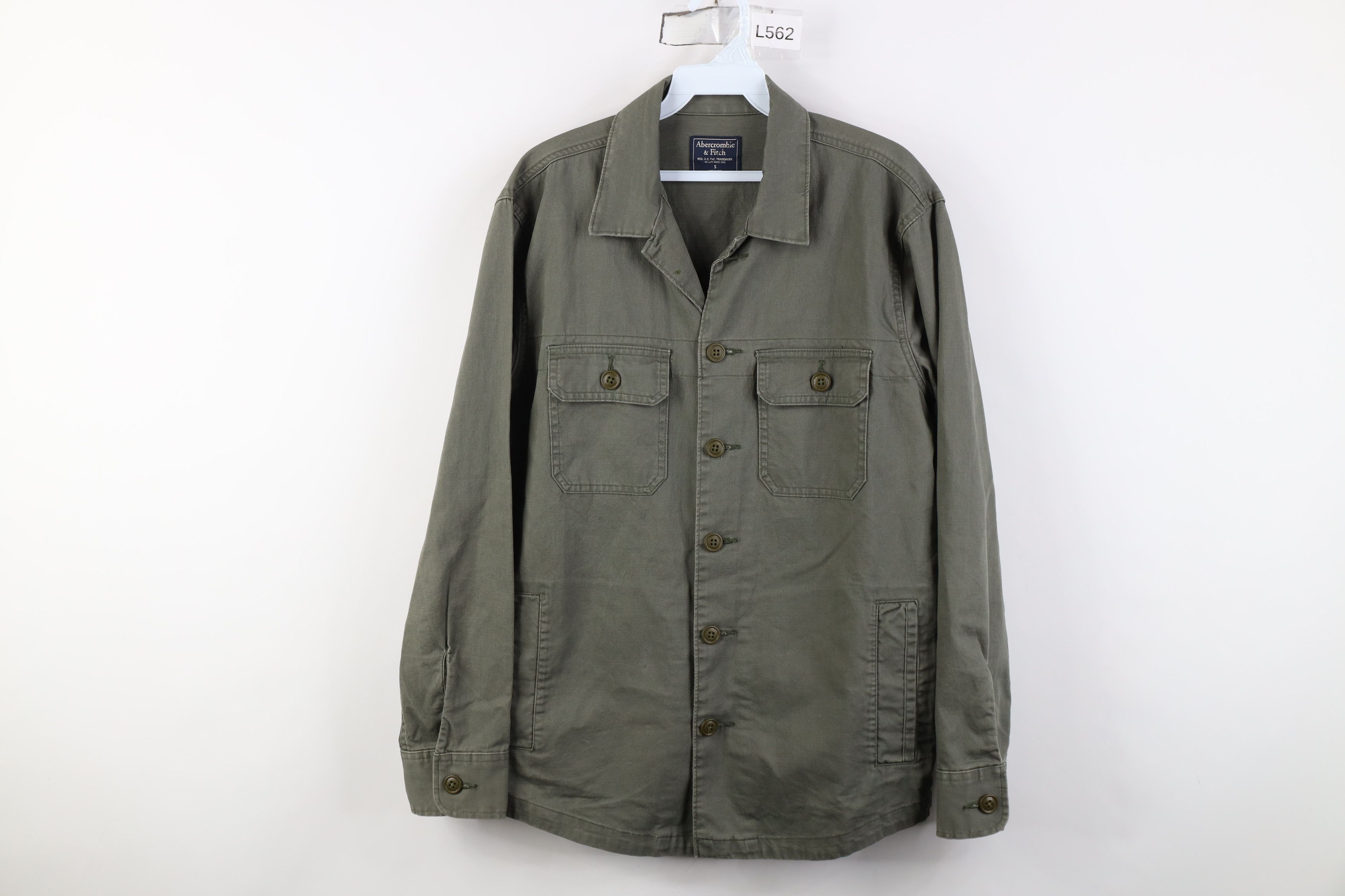 Abercrombie & Fitch Vintage 90s Y2K Abercrombie & Fitch Military Shirt Jacket Size US S / EU 44-46 / 1 - 1 Thumbnail