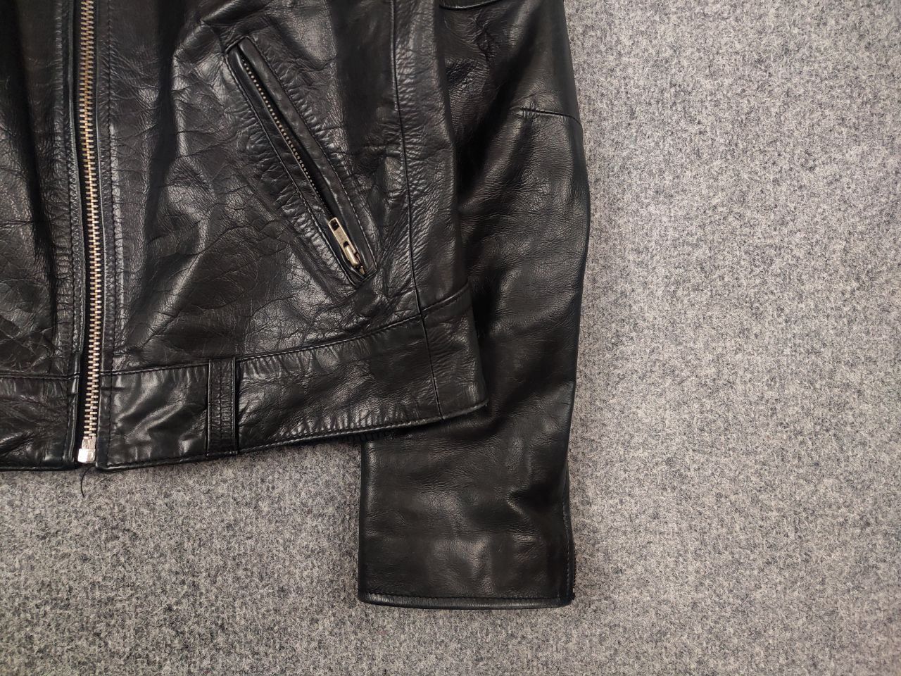 Vintage Warson Vintage Speed Black Leather Retro Motorcycle jacket Size US M / EU 48-50 / 2 - 6 Thumbnail
