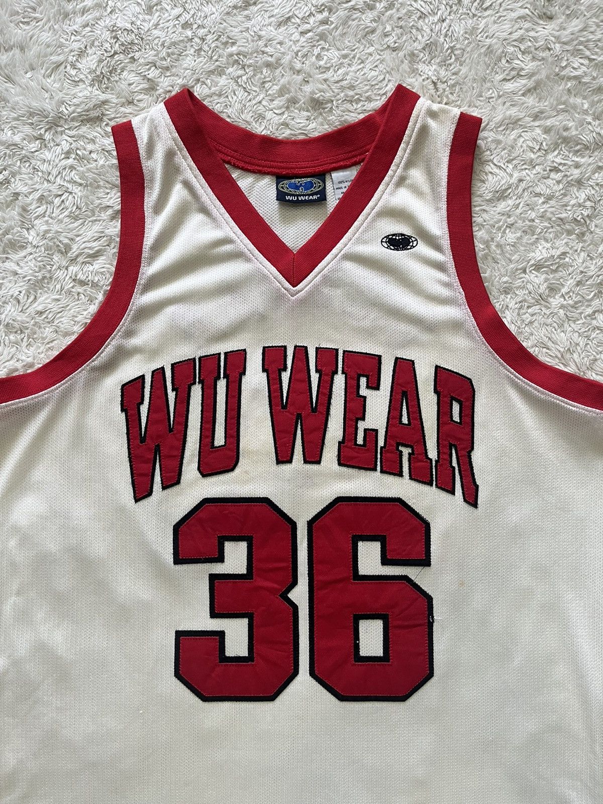Wu-Tang Clan vintage 90's wutang "wu wear 36" mesh basketball jersey Size US XL / EU 56 / 4 - 2 Thumbnail