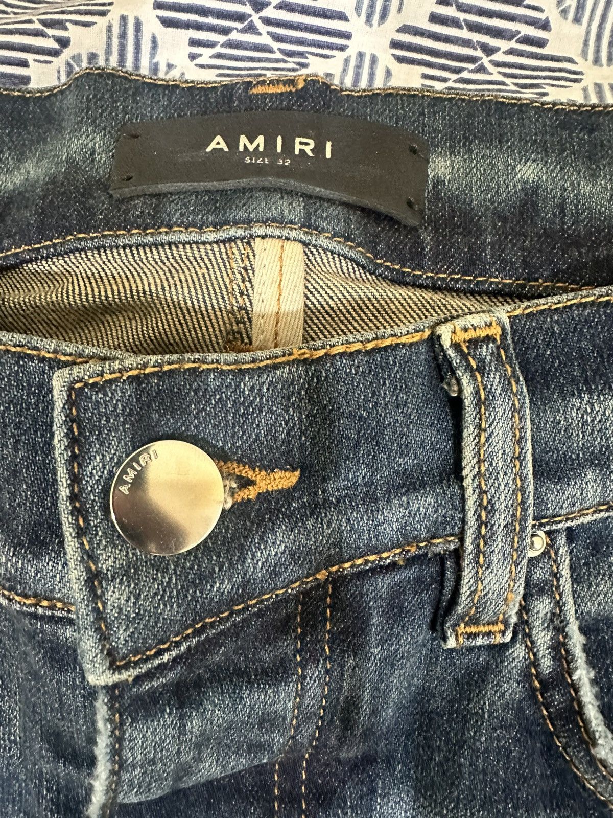 Amiri Amiri Deep Classic Blue Jeans Size US 32 / EU 48 - 8 Thumbnail