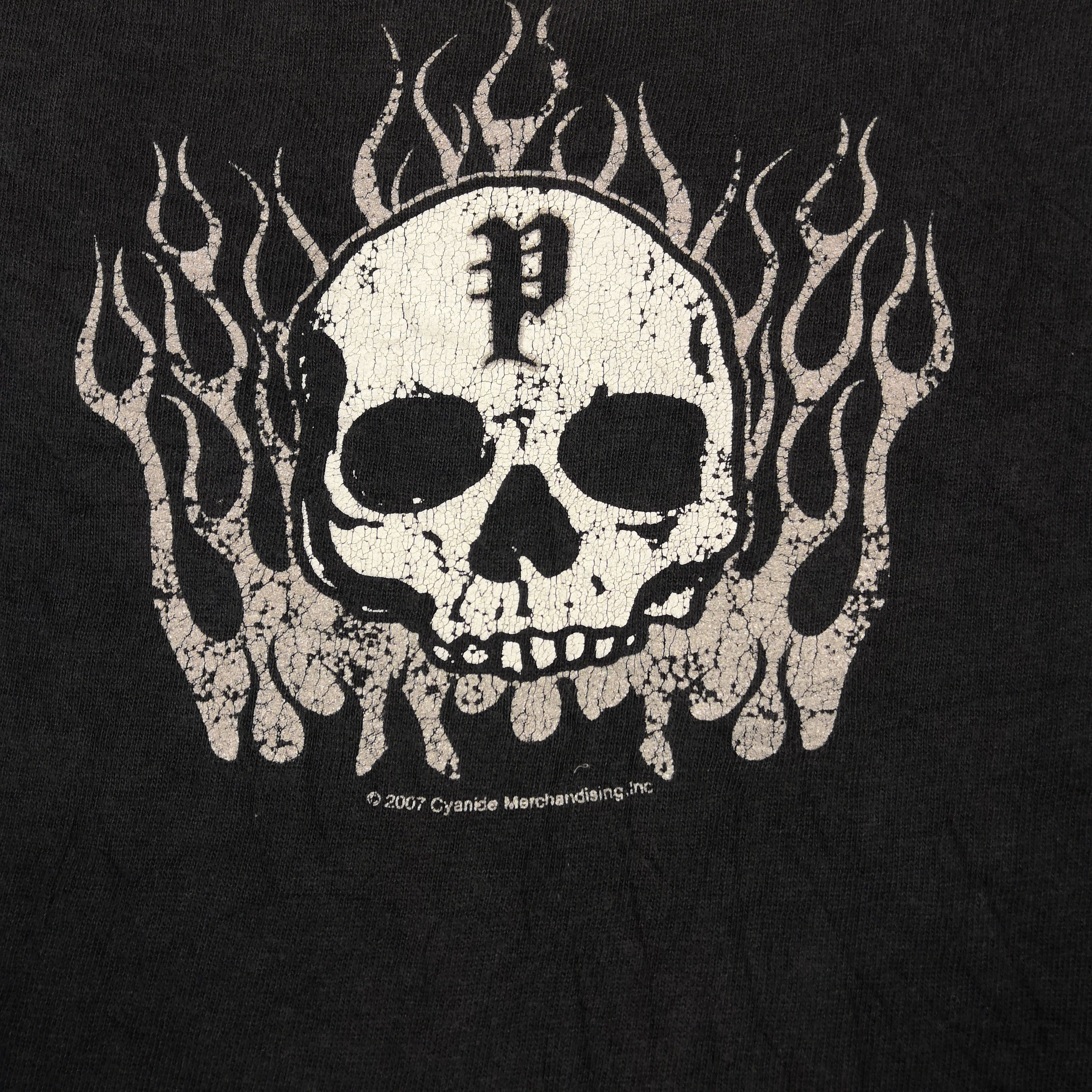 Band Tees Vintage POISON Tshirt Hard Core Rock 'n' Roll Band Skulls Size US L / EU 52-54 / 3 - 6 Thumbnail