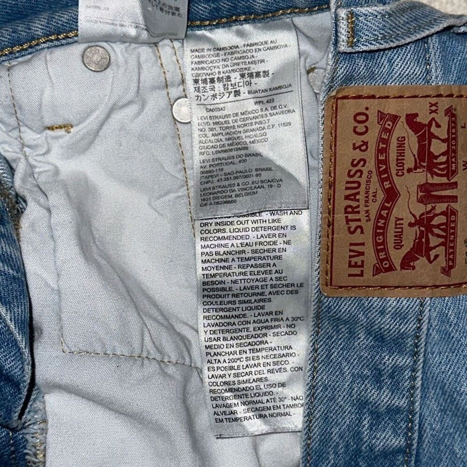 Levi's Levi’s Blue High Waist Cut-Off Denim Shorts | Sz 25 Size 25" / US 0 / IT 36 - 4 Thumbnail