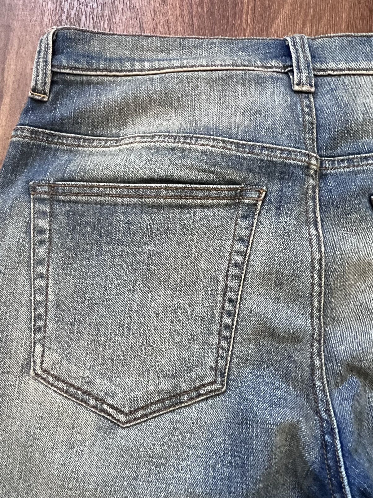 R13 Faded dirty wash SS16 Boy jeans,sz 33, Italy, worn X 2 Size US 33 - 7 Thumbnail
