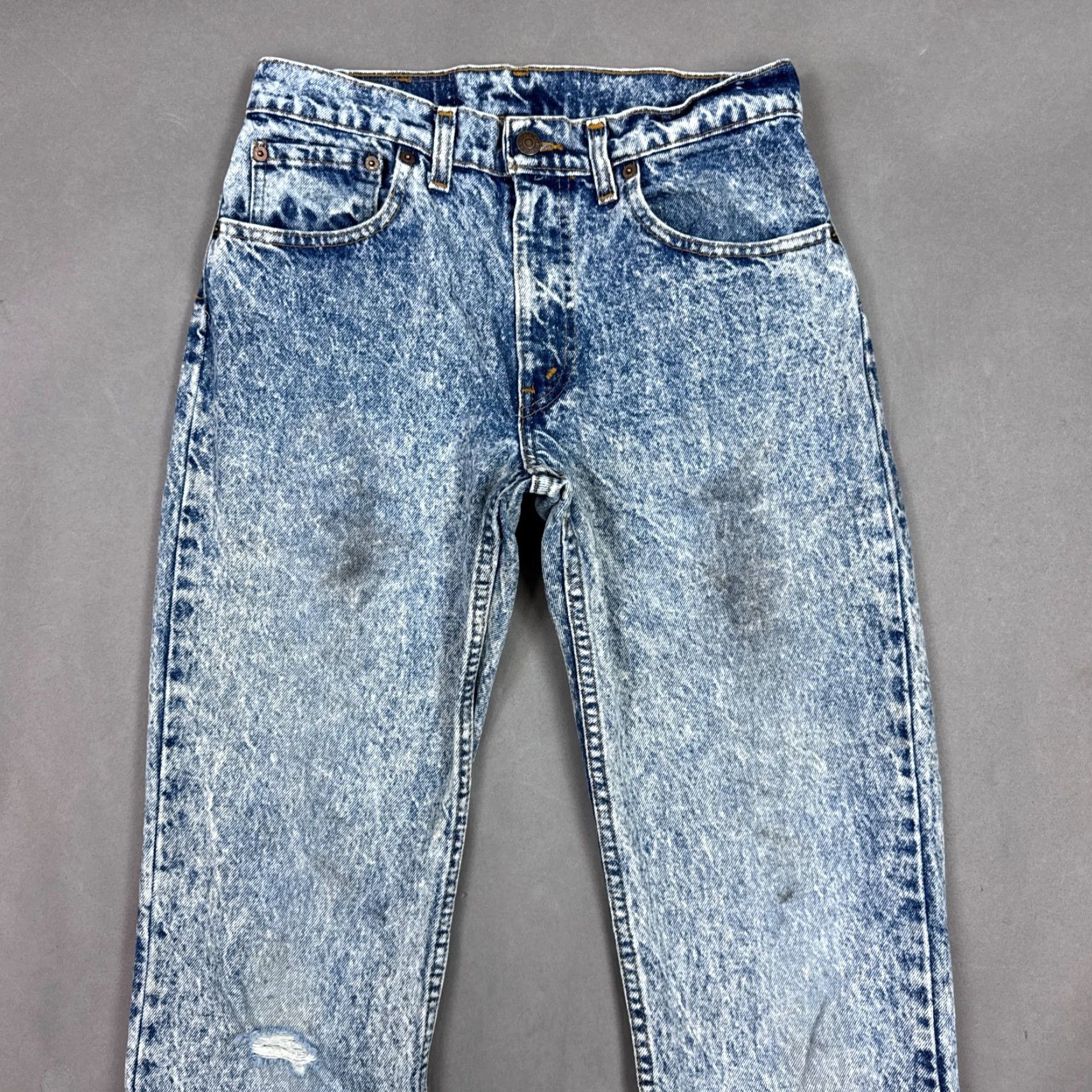 Levi's VINTAGE Levi's Jeans Men 30x29 Blue 90s Acid Wash Made USA Pants 506 Levi's 500 Series Jeans 90s USA Mens Size US 32 / EU 48 - 2 Thumbnail