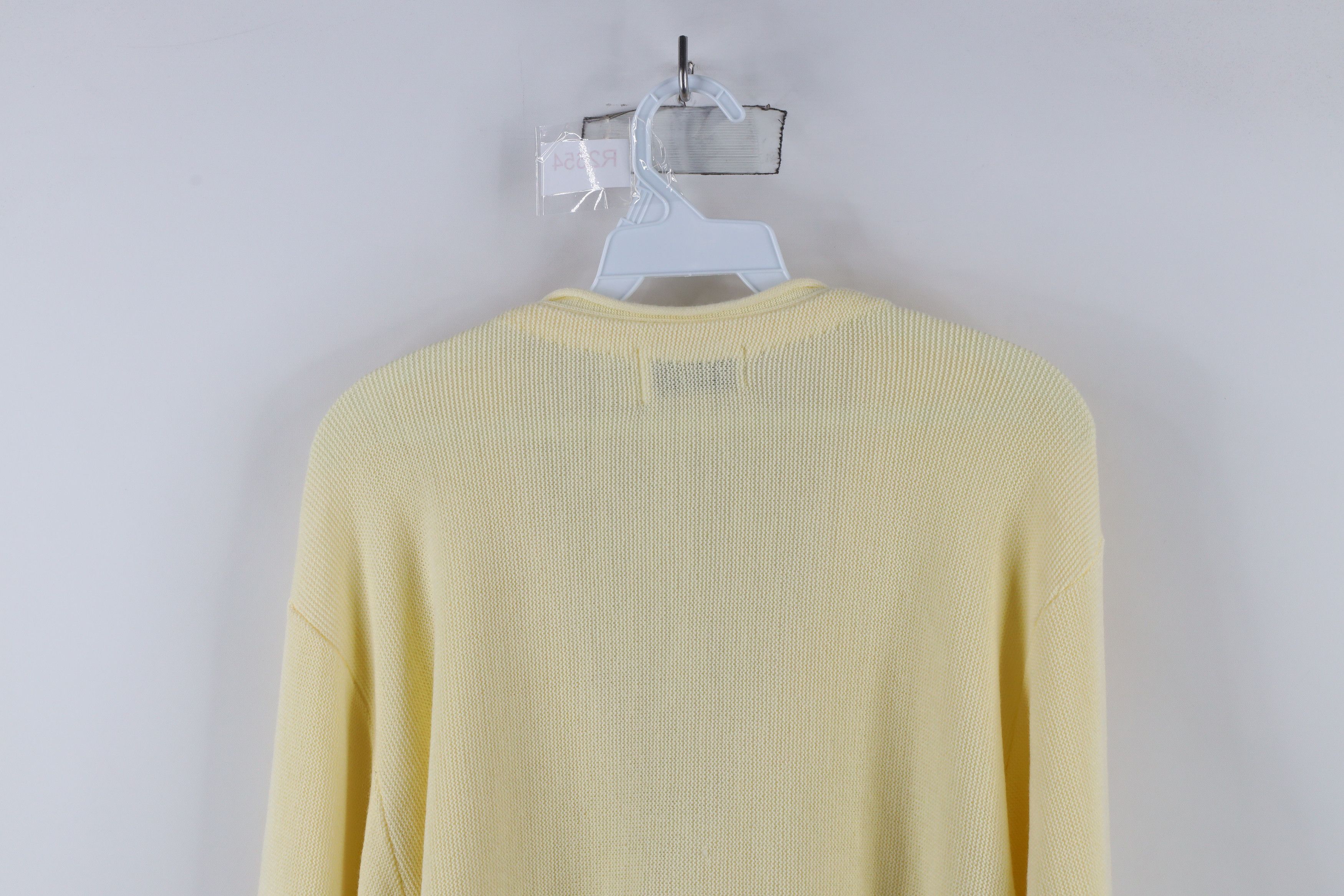 Vintage Vintage 70s Streetwear Knit Cardigan Sweater Pale Yellow USA Size US L / EU 52-54 / 3 - 8 Thumbnail