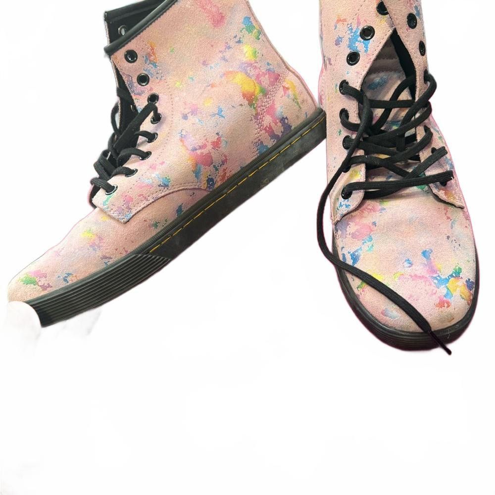 Dr. Martens Dr. Martens Colorful Paint Splatter High-Top Boots Size US 10 / IT 40 - 4 Thumbnail