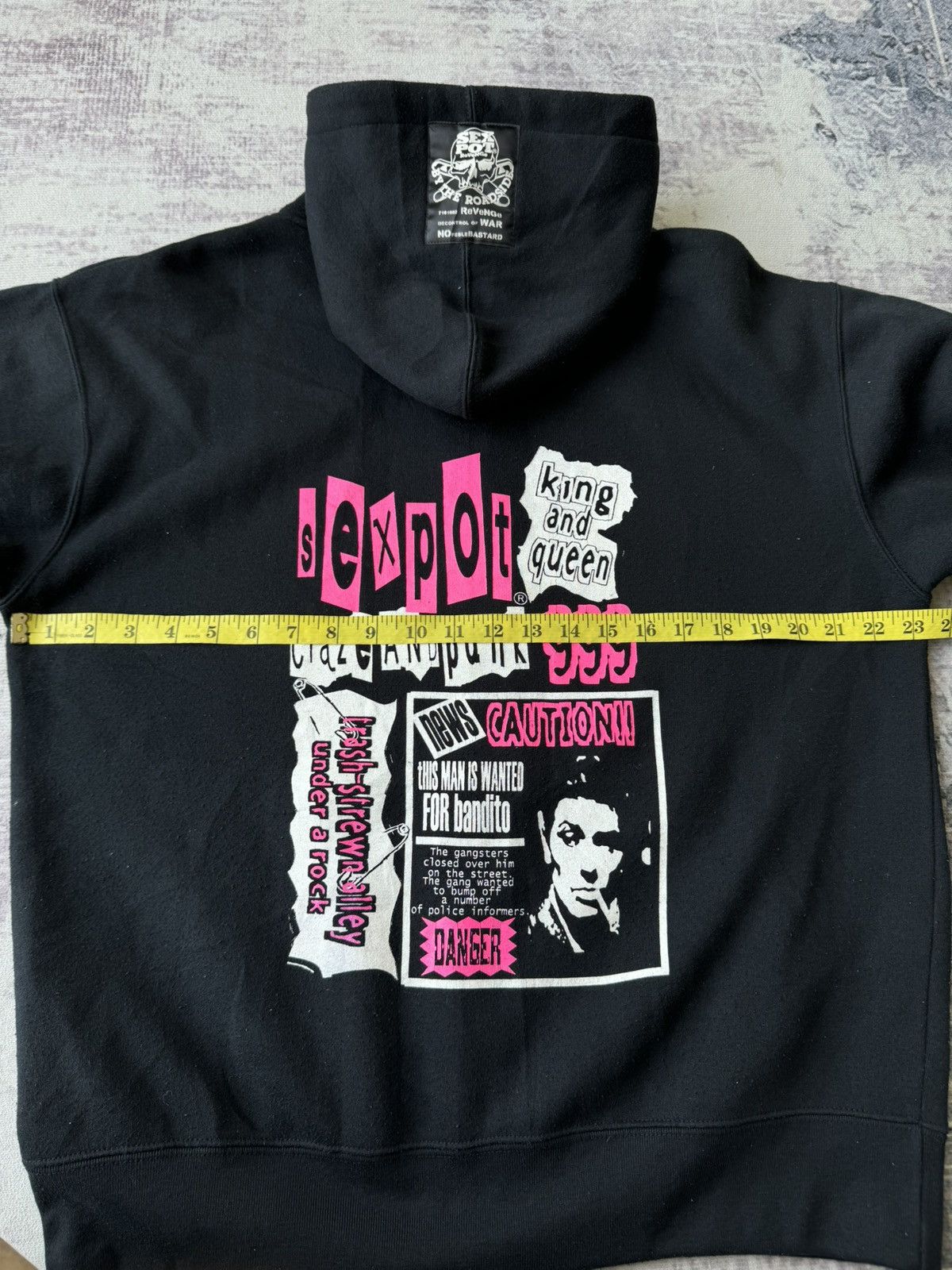 Japanese Brand Sex Pot Revenge Punk Riot Poem Chain Laces Hoodies Size US L / EU 52-54 / 3 - 15 Thumbnail