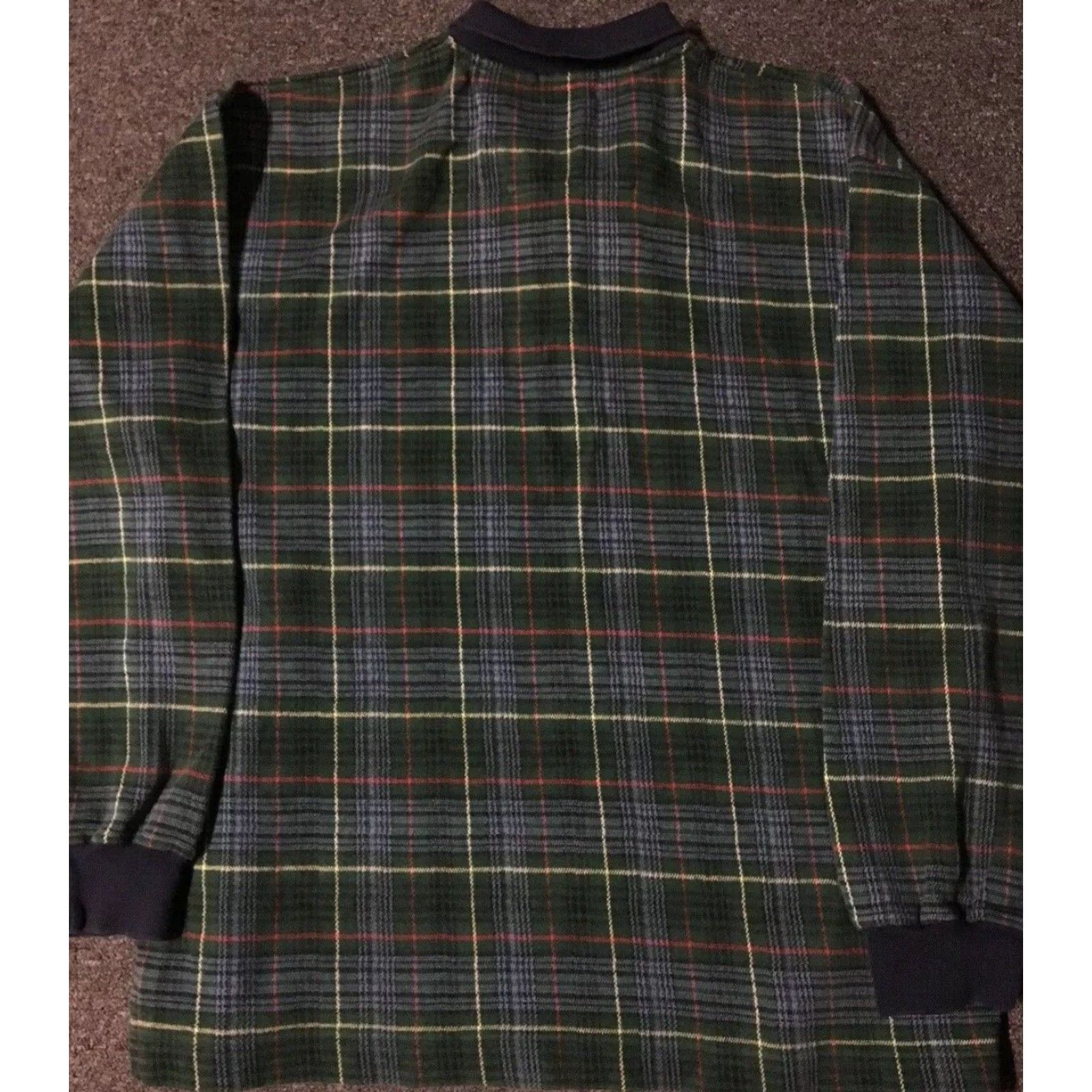 Nautica VINTAGE Nautica Plaid Polo Shirt XL Blue 90s 80s Sports USA Button-Front Size US XL / EU 56 / 4 - 3 Thumbnail