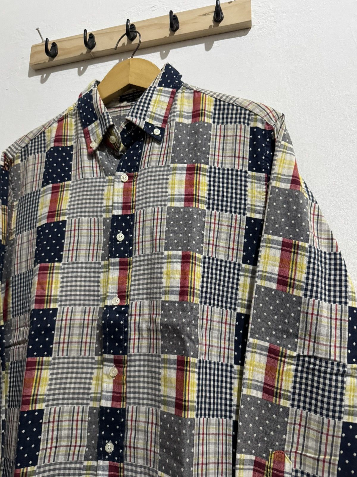 Comme des Garcons COMME DES GARCONS HOMME PLUS PACTHWORK SHIRT Size US M / EU 48-50 / 2 - 2 Thumbnail