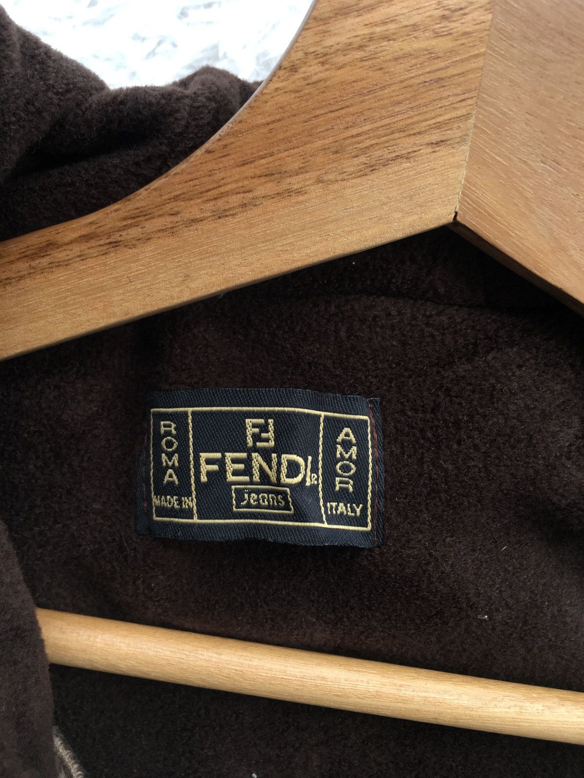 Fendi Rare Vintage 90s FENDI Monogram Velvet Jacket Size US L / EU 52-54 / 3 - 12 Thumbnail