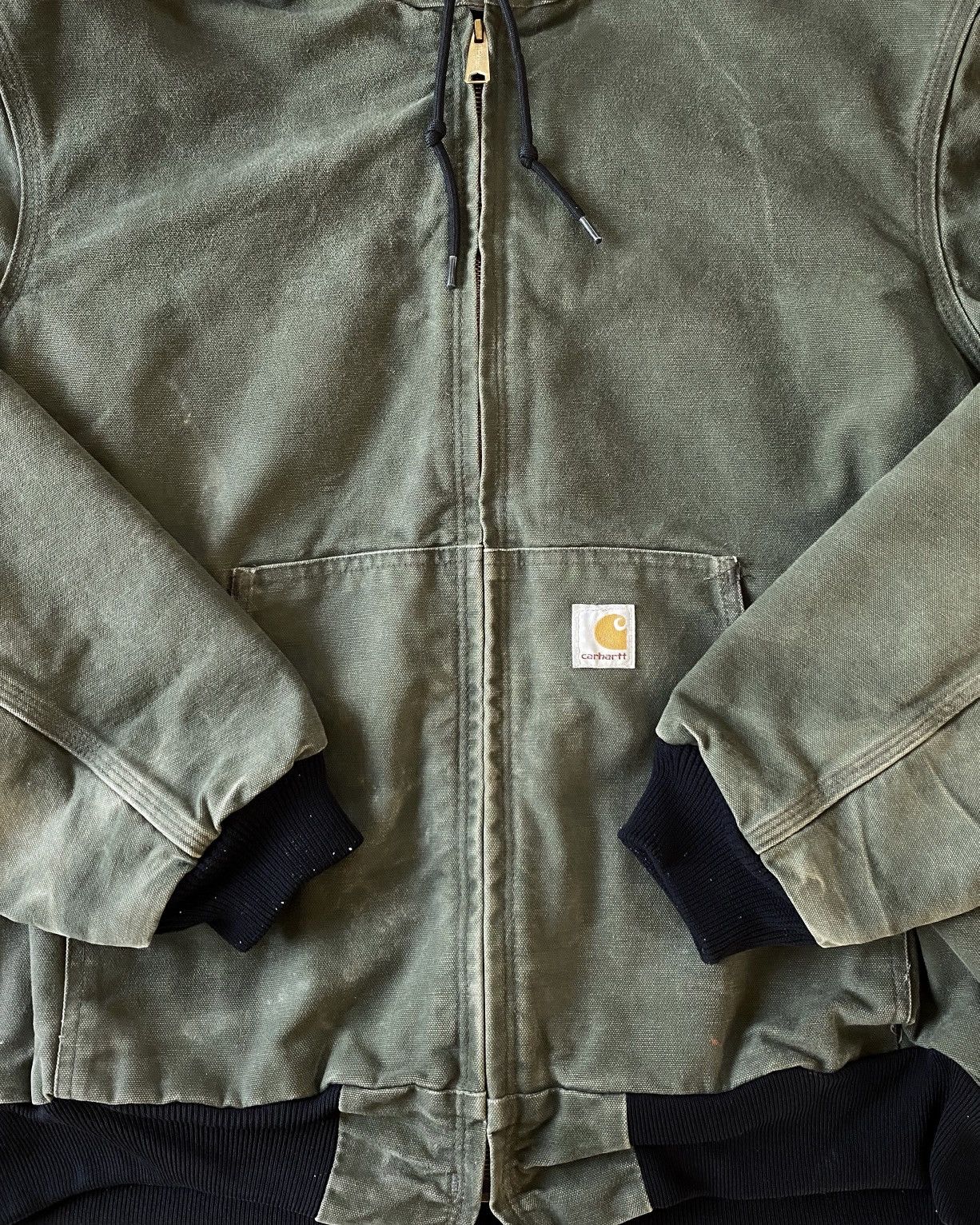 Carhartt VINTAGE CARHARTT HOODED ACTIVE JACKET : FOREST GREEN Size US XL / EU 56 / 4 - 3 Thumbnail