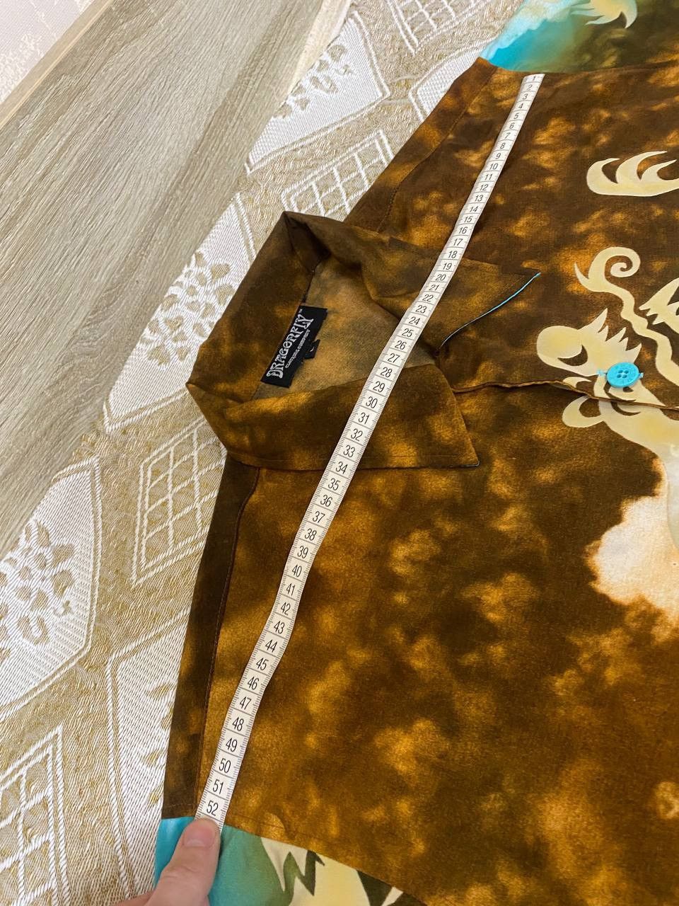 Dragonfly 🔥 Dragonfly Buddha All Over Print Mambo Versace Button Shirt Size US L / EU 52-54 / 3 - 11 Thumbnail