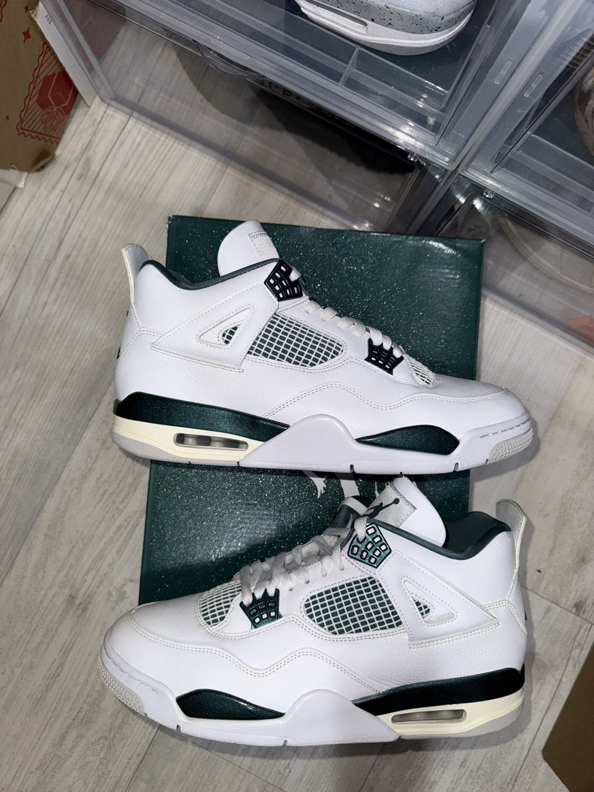 Jordan Brand Air Jordan 4 Retro Oxidized Green Size US 12 / EU 45 - 2 Thumbnail