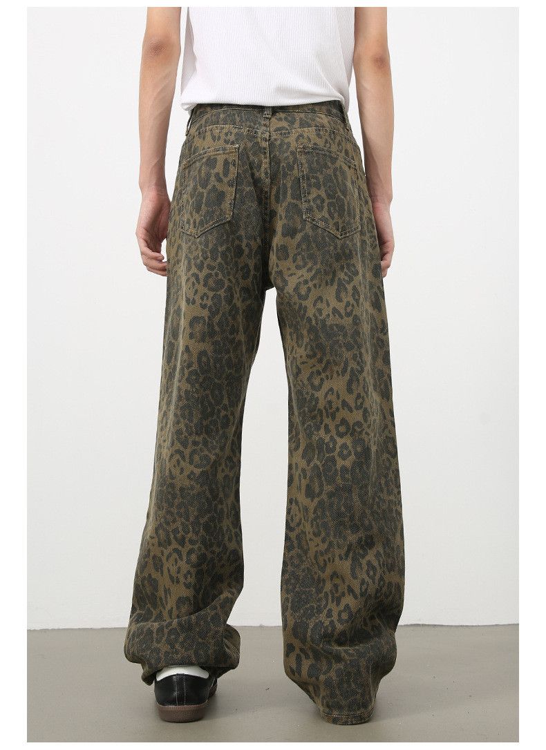 Japanese Brand × Jean Men's camouflage vintage washed distressed leopard jeans Size US 34 / EU 50 - 6 Thumbnail