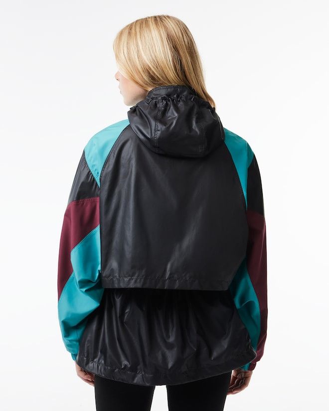 Lacoste 42 L Lacoste Track Jacket Oversized Colorblock Black Teal Size L / US 10 / IT 46 - 2 Thumbnail