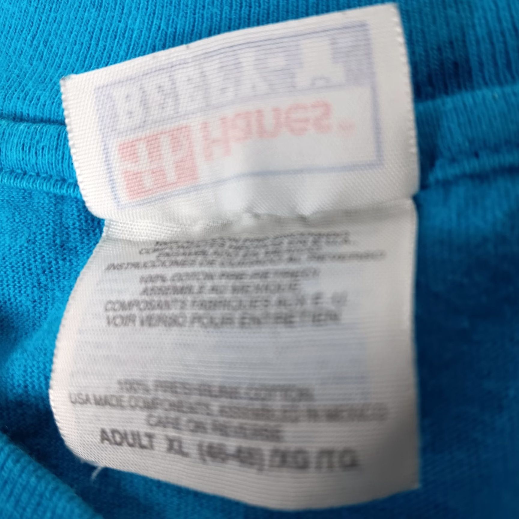 Hanes VINTAGE Hanes 2001 Tour de Chesapeake Shirt XL Blue Bicycle Cycling T-Shirt Men Size US XL / EU 56 / 4 - 5 Thumbnail