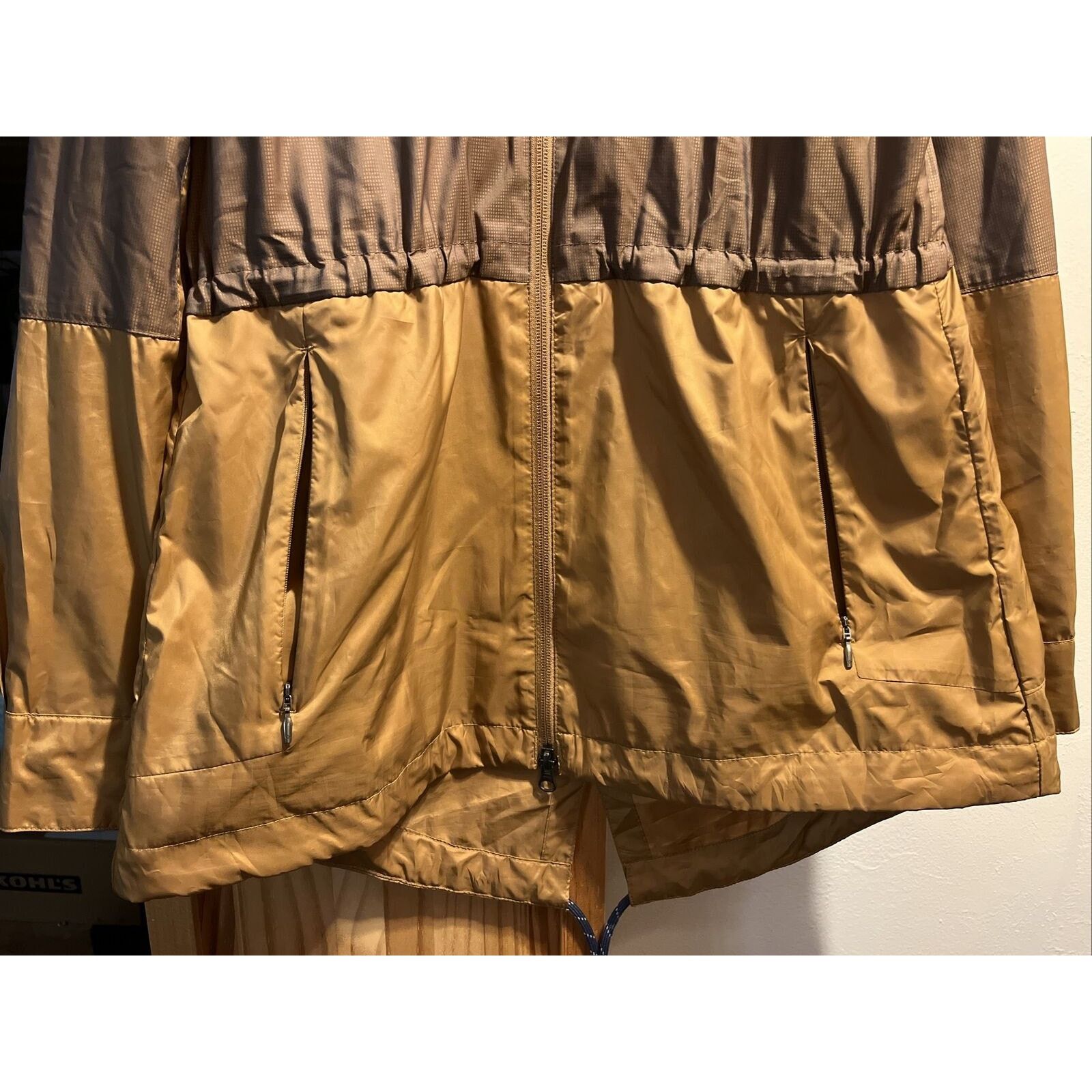 Columbia Columbia Women’s M Brown LS Zip Poly Nylon Hooded Rain Coat Size M / US 6-8 / IT 42-44 - 6 Thumbnail