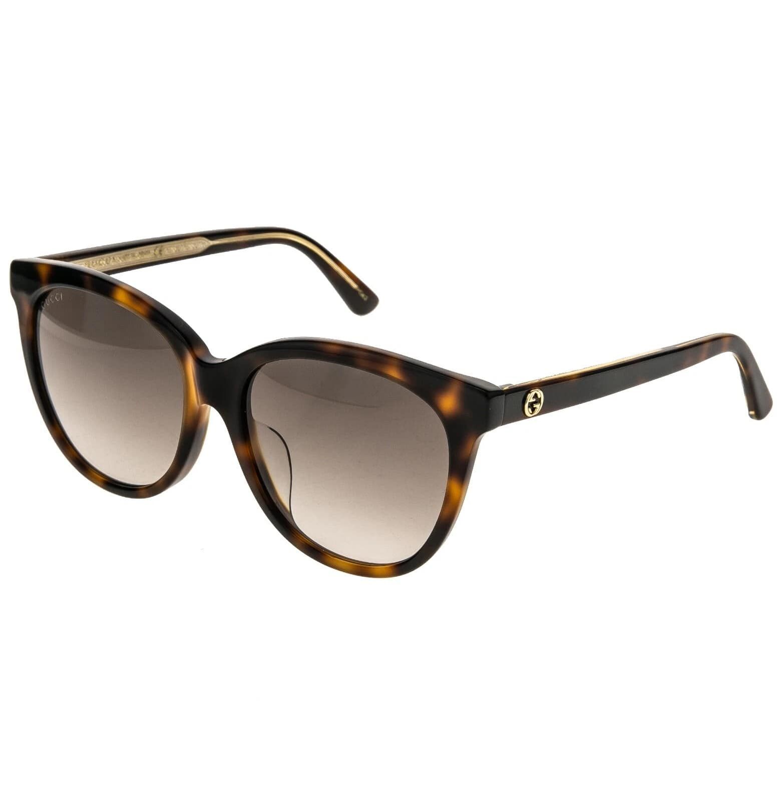 Gucci GUCCI GG0081S 0081 Crystal Havana Gradient Sunglasses 003 Size ONE SIZE - 9 Thumbnail