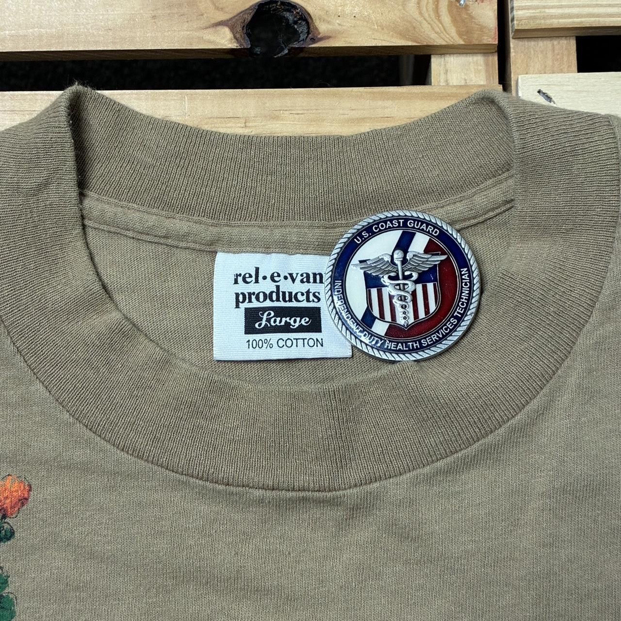 Other Vintage Black Cats & Flowers Tan AOP Nature Tee Size Large Size US L / EU 52-54 / 3 - 6 Thumbnail