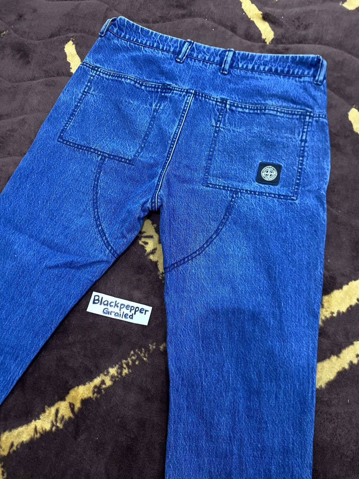 Stone Island Stone Island Patch Jeans Pants Size US 33 - 4 Thumbnail