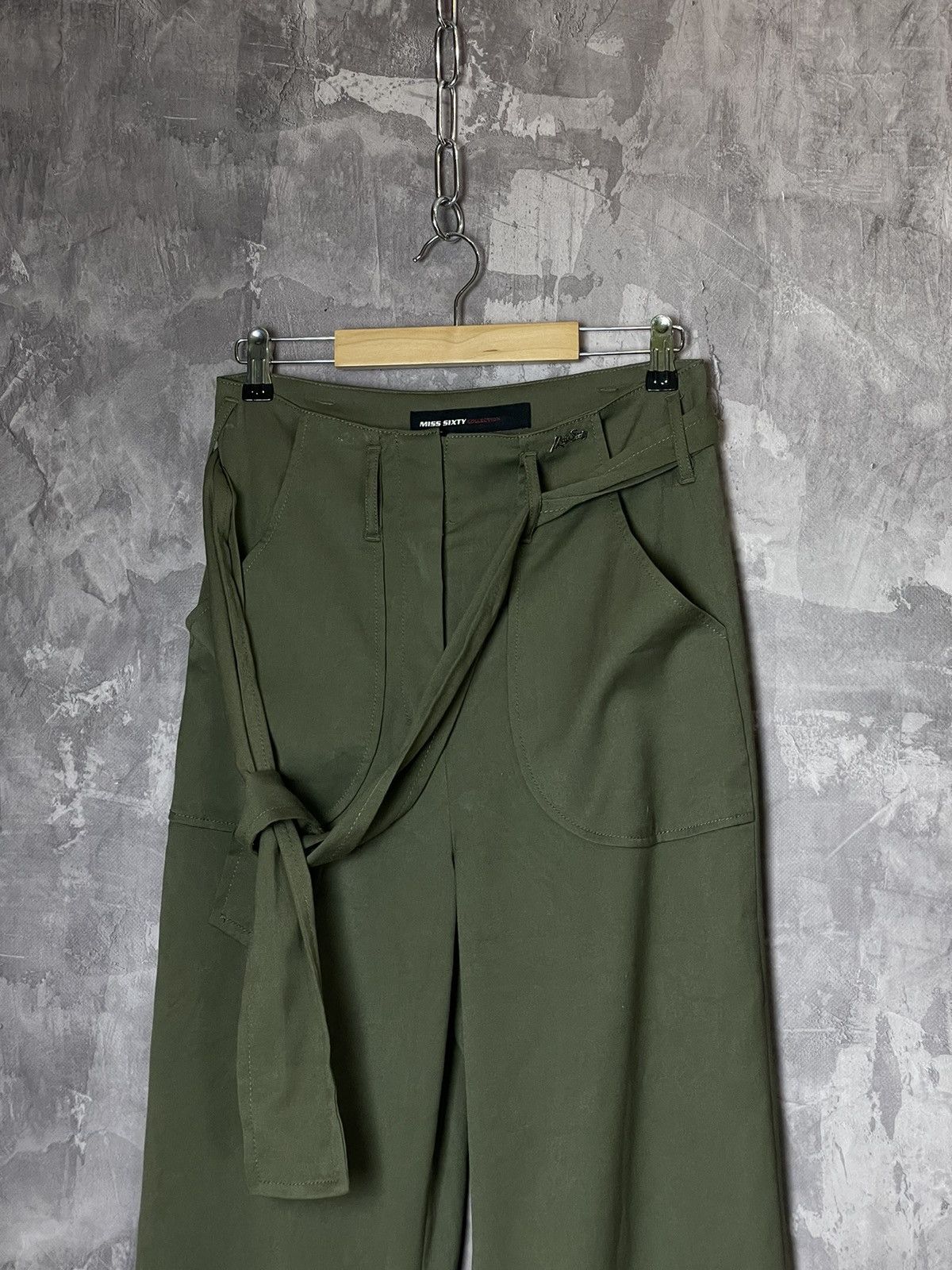 Miss Sixty Miss sixty flared belted low waisted pants y2k japanese Size 30" / US 8 / IT 44 - 2 Thumbnail