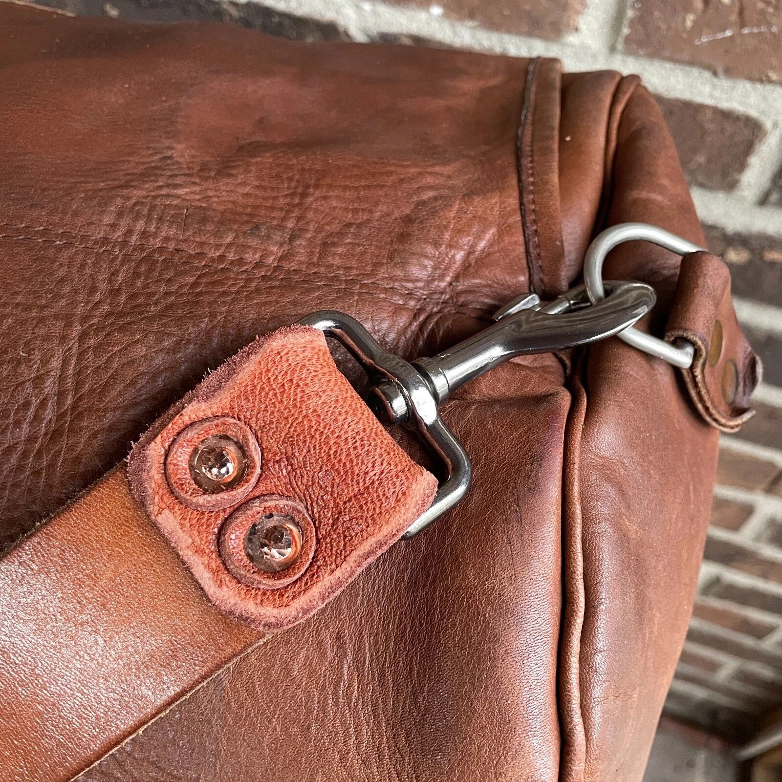Other RARE VINTAGE 1970s GOKEY CUSTOM LEATHER XL DUFFEL BAG R$4898 Size ONE SIZE - 15 Thumbnail