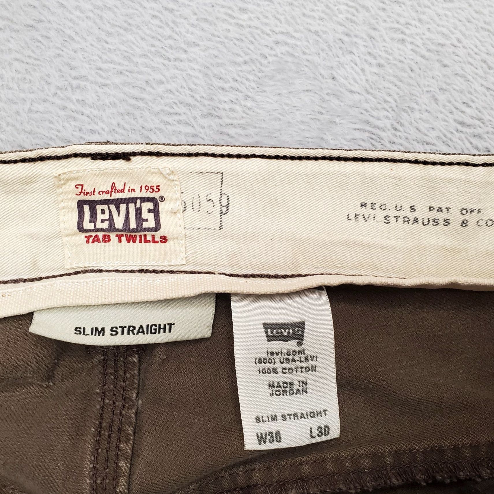 Levi's VINTAGE Levi's Pants Mens 36x30 Twill Slim Brown 5-Pocket Levis Button Pocket 90s Y2K Casual Mens Size US 36 / EU 52 - 5 Thumbnail
