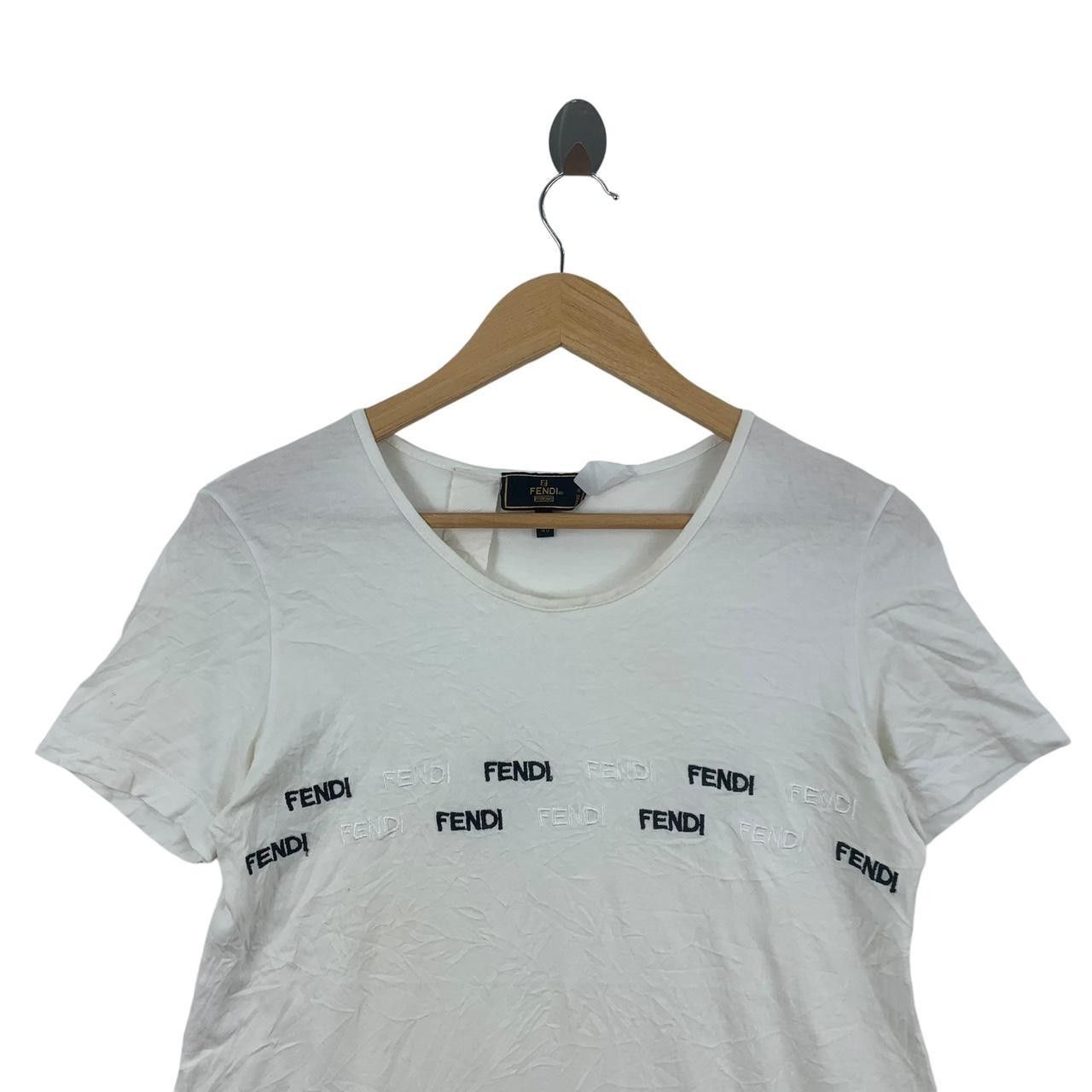 Fendi Vintage FENDI MAGLIA ZUCCA Monogram Collection Blouse Tee Size M / US 6-8 / IT 42-44 - 2 Thumbnail