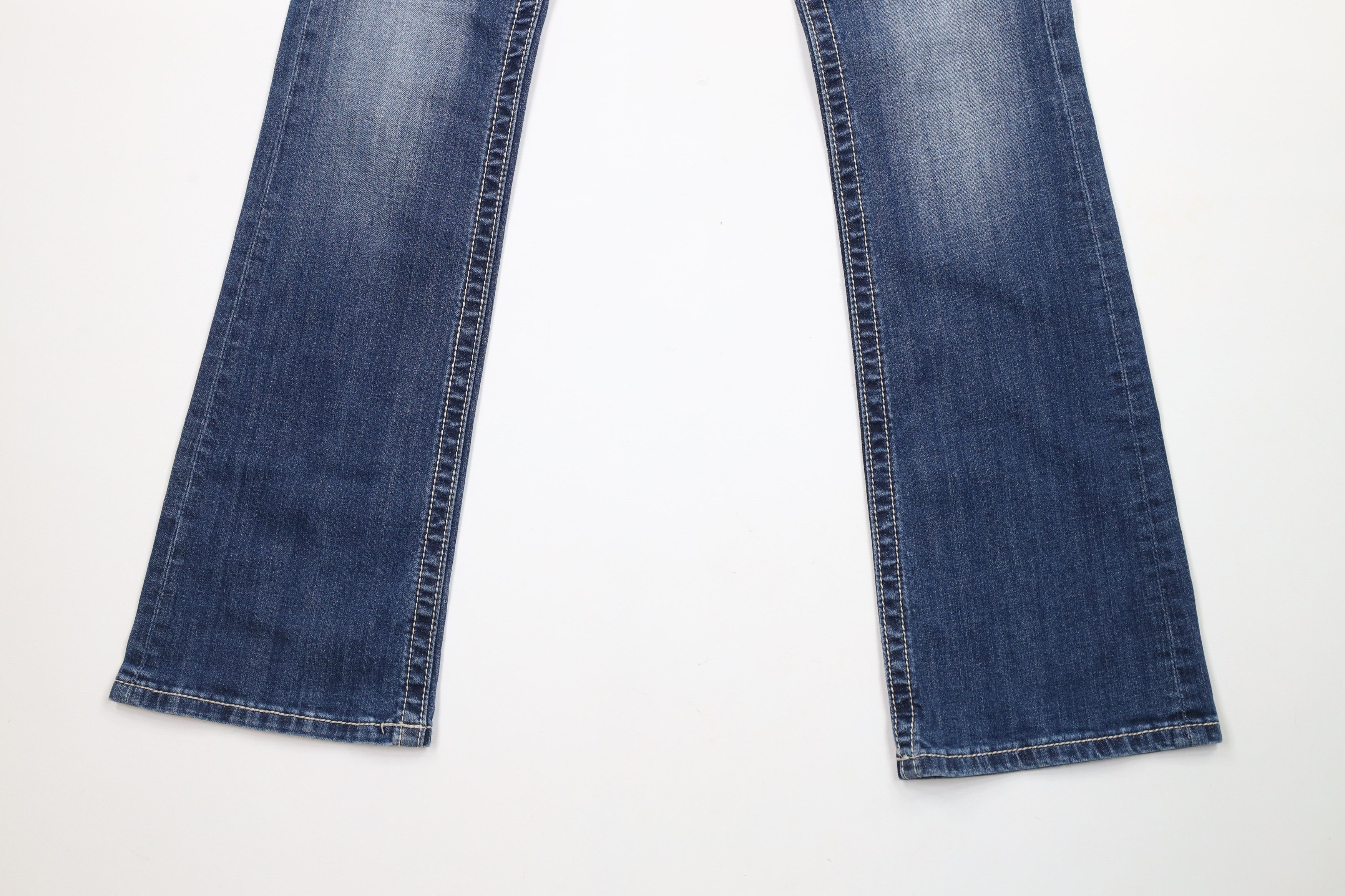 Miss Me × Vintage Miss Me Rainbow Cross Thick Stitch Signature Bootcut Jeans Size 29" - 4 Thumbnail
