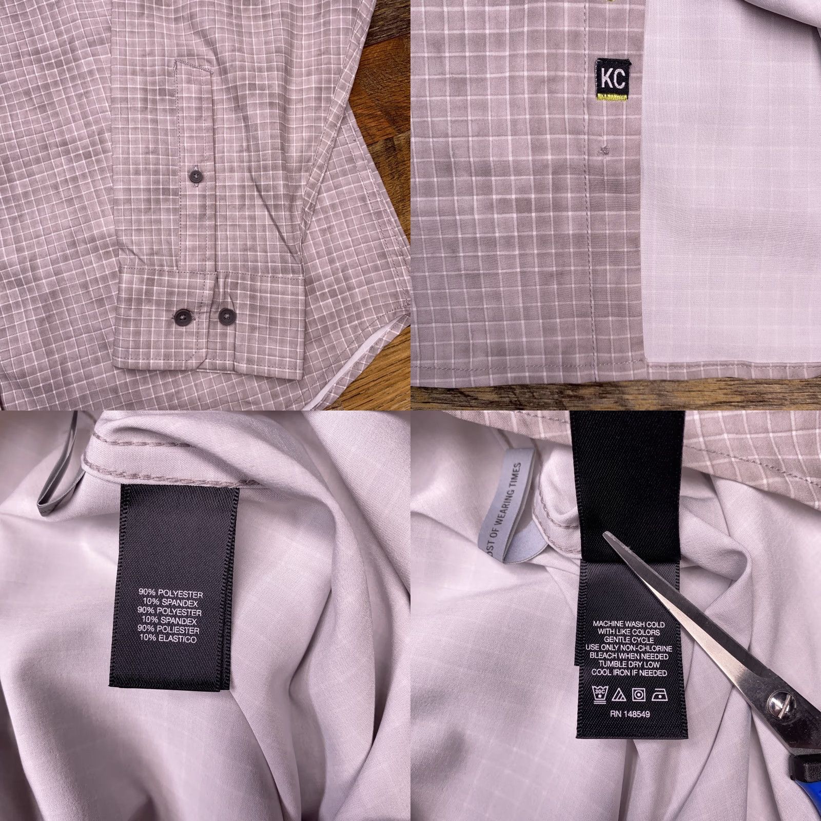 Kenneth Cole KENNETH COLE Techni Cole Shirt Mens 2XL Stretch Button Up New Size US XXL / EU 58 / 5 - 8 Thumbnail