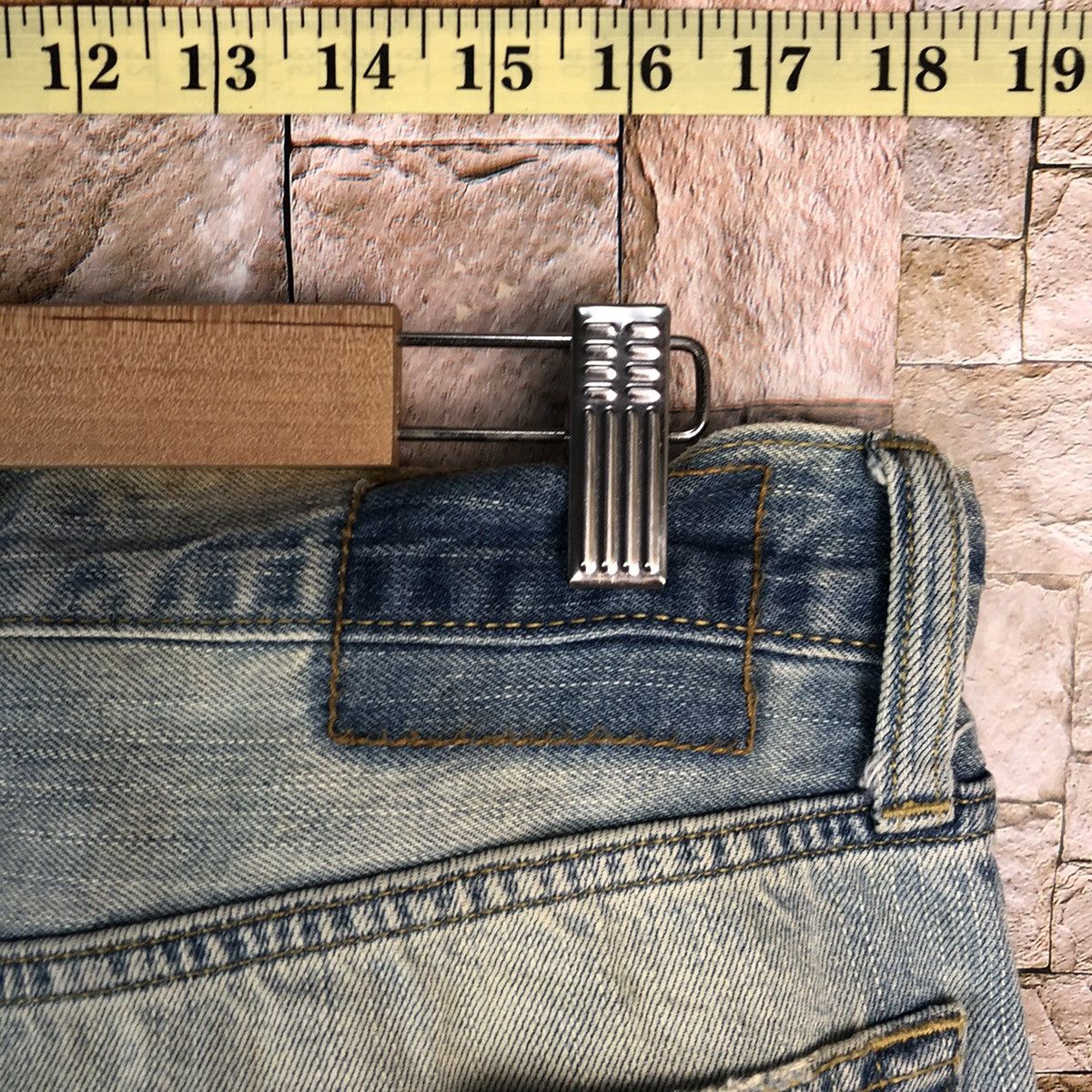 Japanese Brand Eagle American Outfitters Distressed Denim Pants #A1042 Size US 32 / EU 48 - 19 Thumbnail