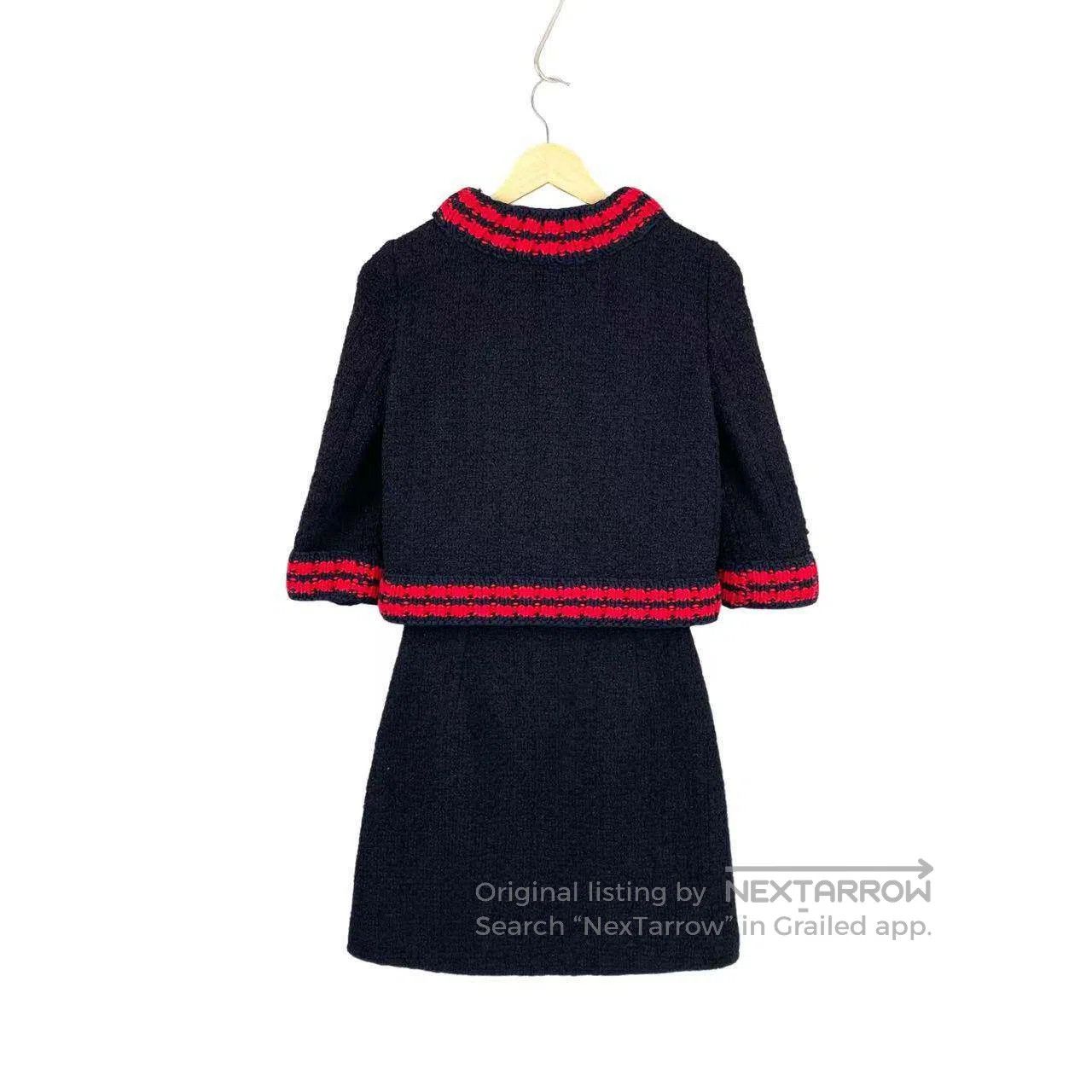 Gucci Guicci Red striped woven coat| Size XS / US 0-2 / IT 36-38 - 2 Thumbnail