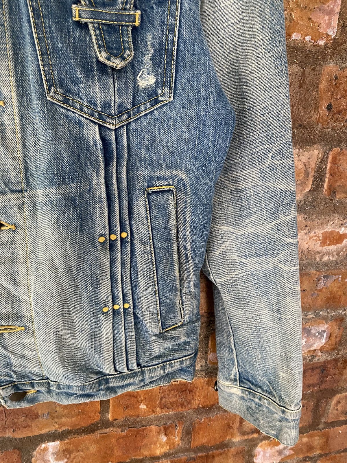 14th Addiction × Japanese Brand × Le Grande Bleu (L.G.B.) Vtg RICO Japan Faded wash western back pocket jacket Size US M / EU 48-50 / 2 - 6 Thumbnail