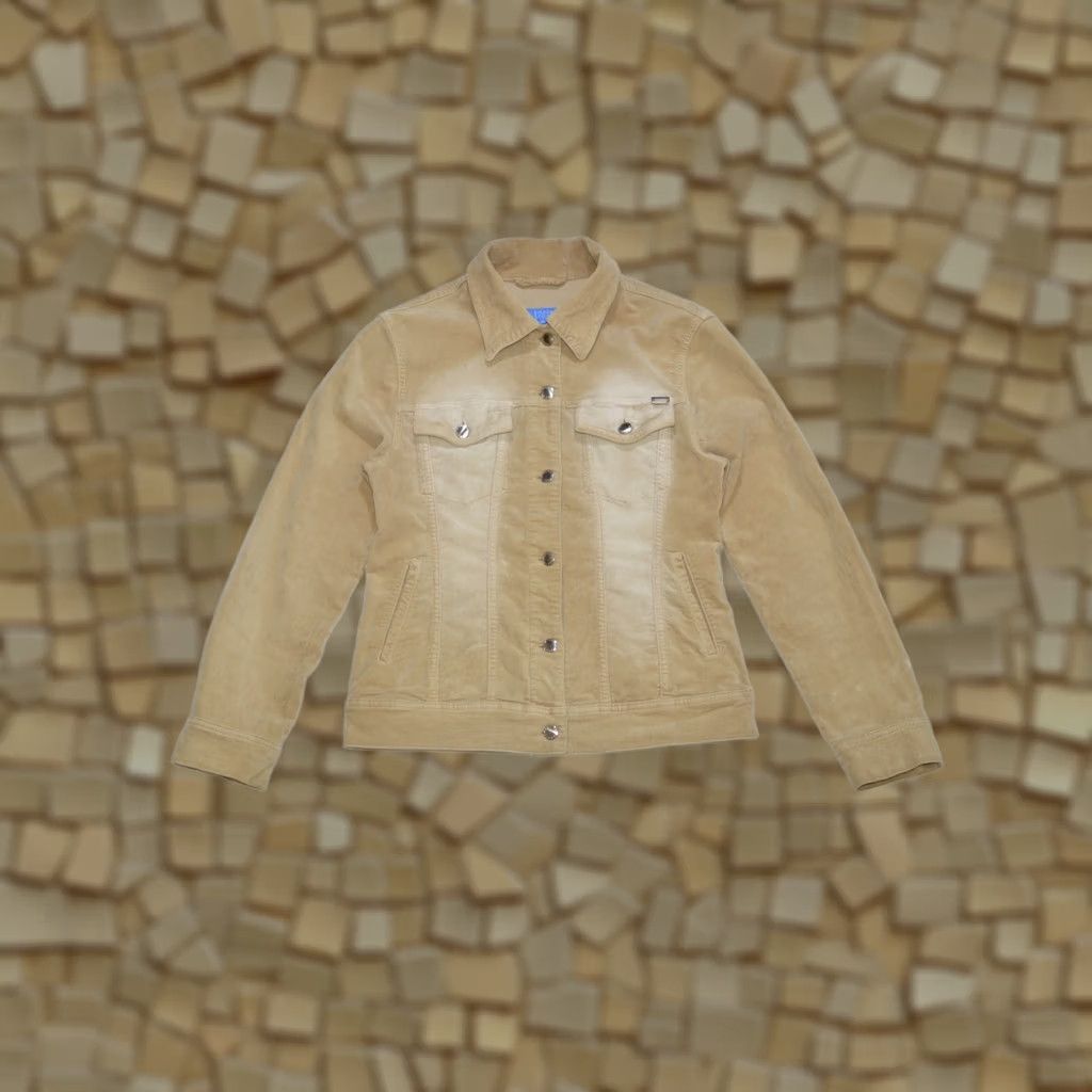 Escada ESCADA Sport Soft Cotton Denim Jacket Wmns Made in Italy Size 34 Beige Denim Jacket Womens 34 Ready to Wear Sports vibe Size XXS / US 00 / IT 34 - 1 Thumbnail