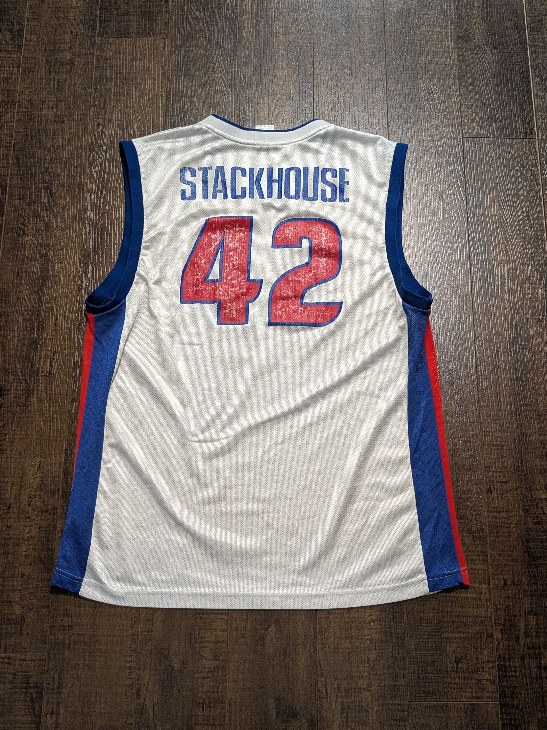 Reebok Jerry Stackhouse Detroit Pistons Reebok Jersey Korea Size L Size US L / EU 52-54 / 3 - 5 Thumbnail