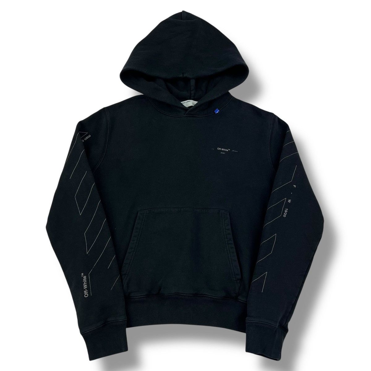 Off-White Off-White Unfinished Arrows Black Hoodie Size US S / EU 44-46 / 1 - 3 Thumbnail