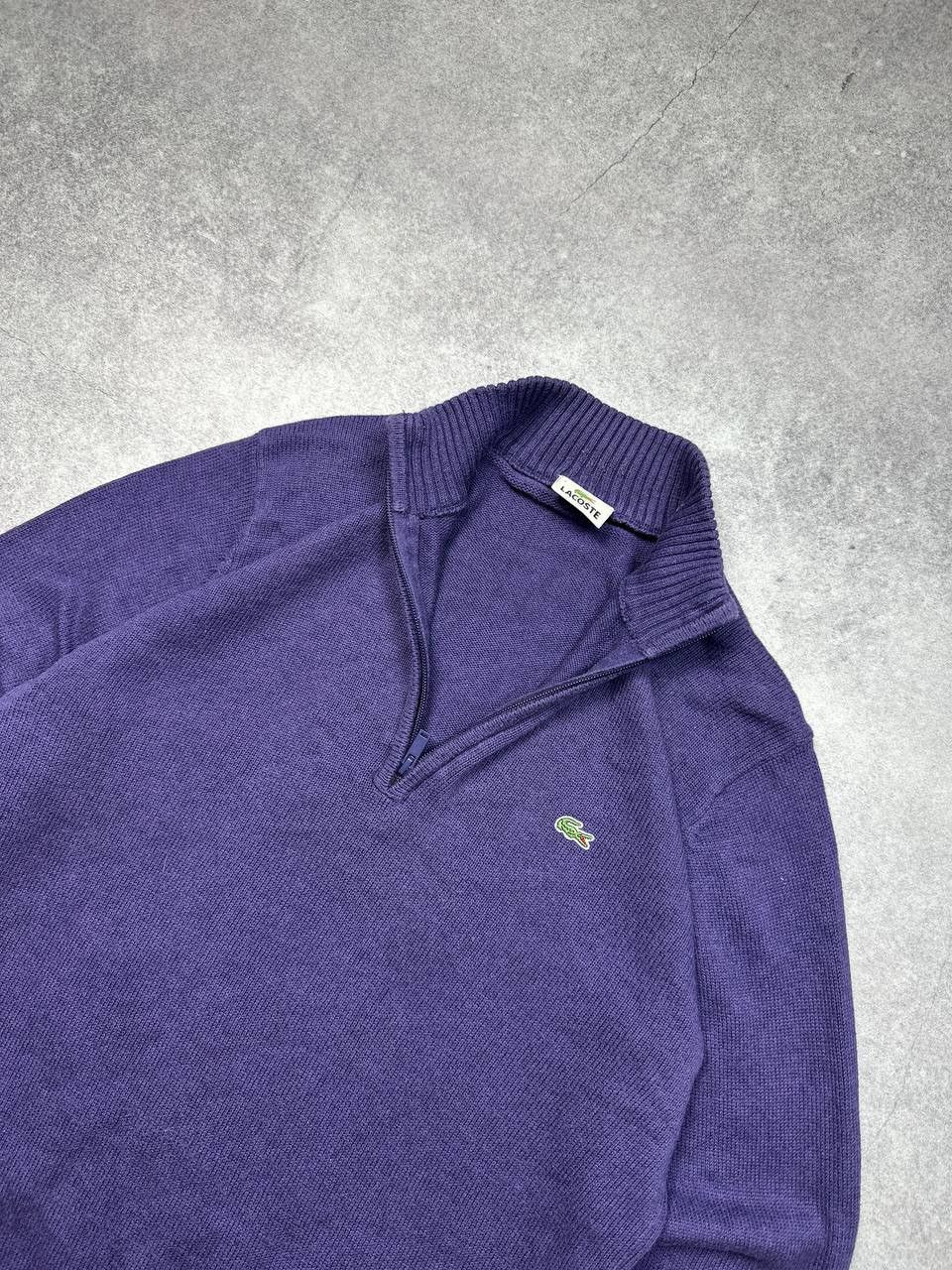 Lacoste Vintage Lacoste 1/4 Zip Knit Sweater, Size M (3) Size US M / EU 48-50 / 2 - 2 Thumbnail