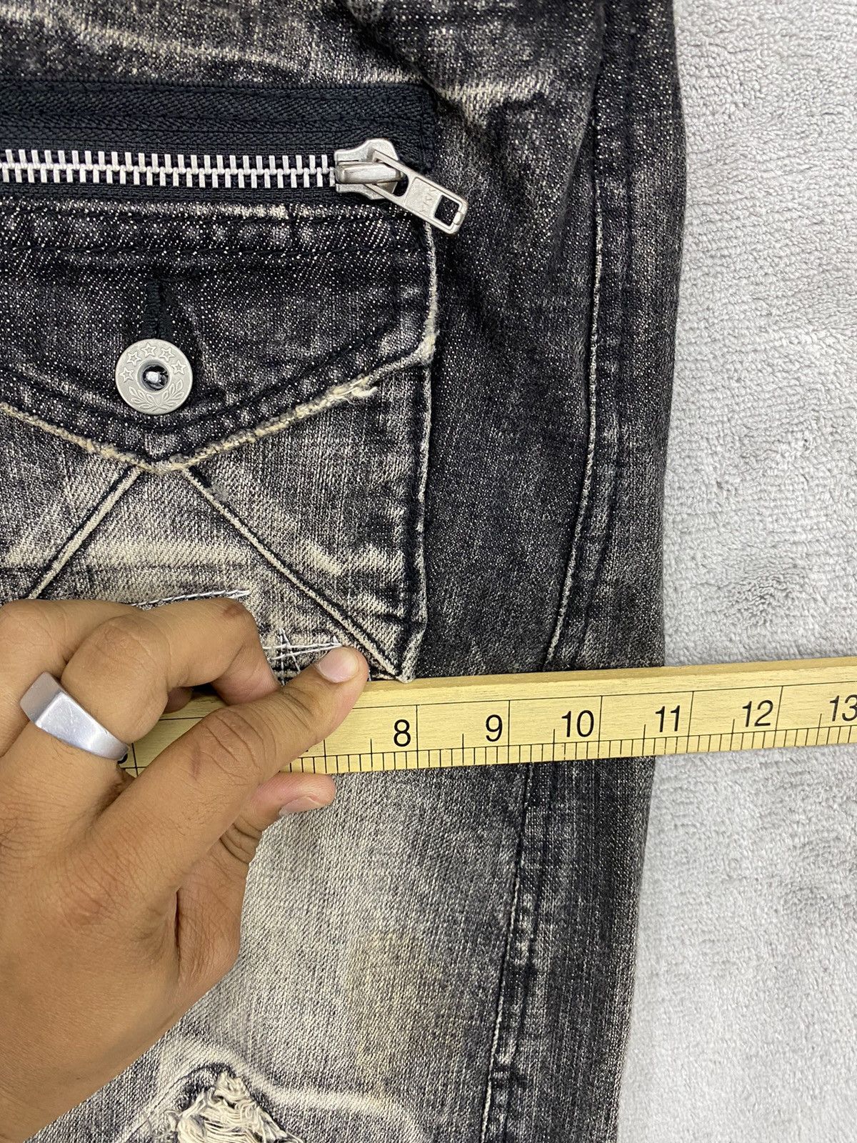 Japanese Brand 🔥 RARE CANDY STRIPPER POCKET PATCHWORK Size US 31 - 10 Thumbnail